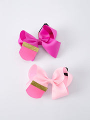 Back-to-school Pencil Bow Girls Hair Clips 3.5 Inches