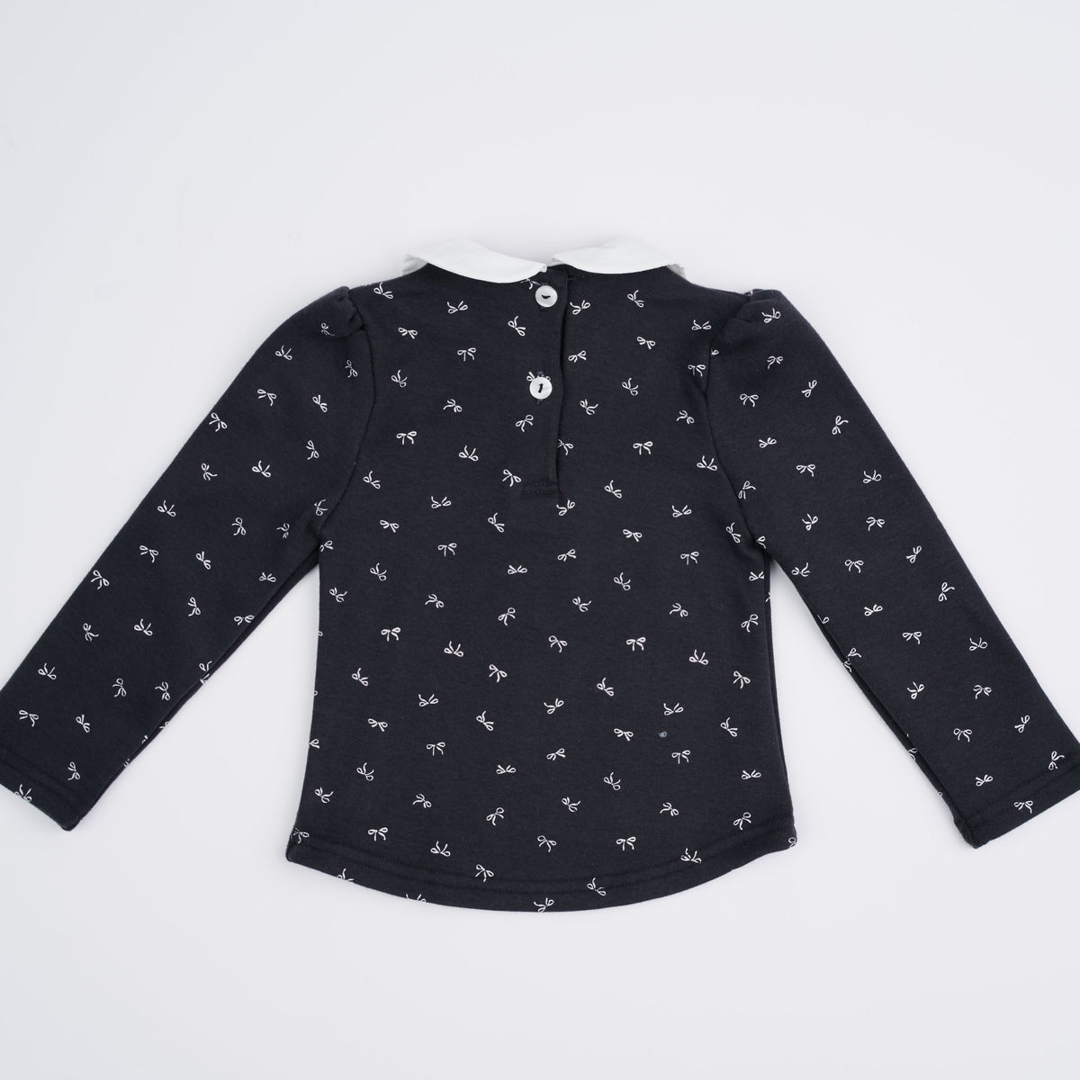 Camila White Collar Top