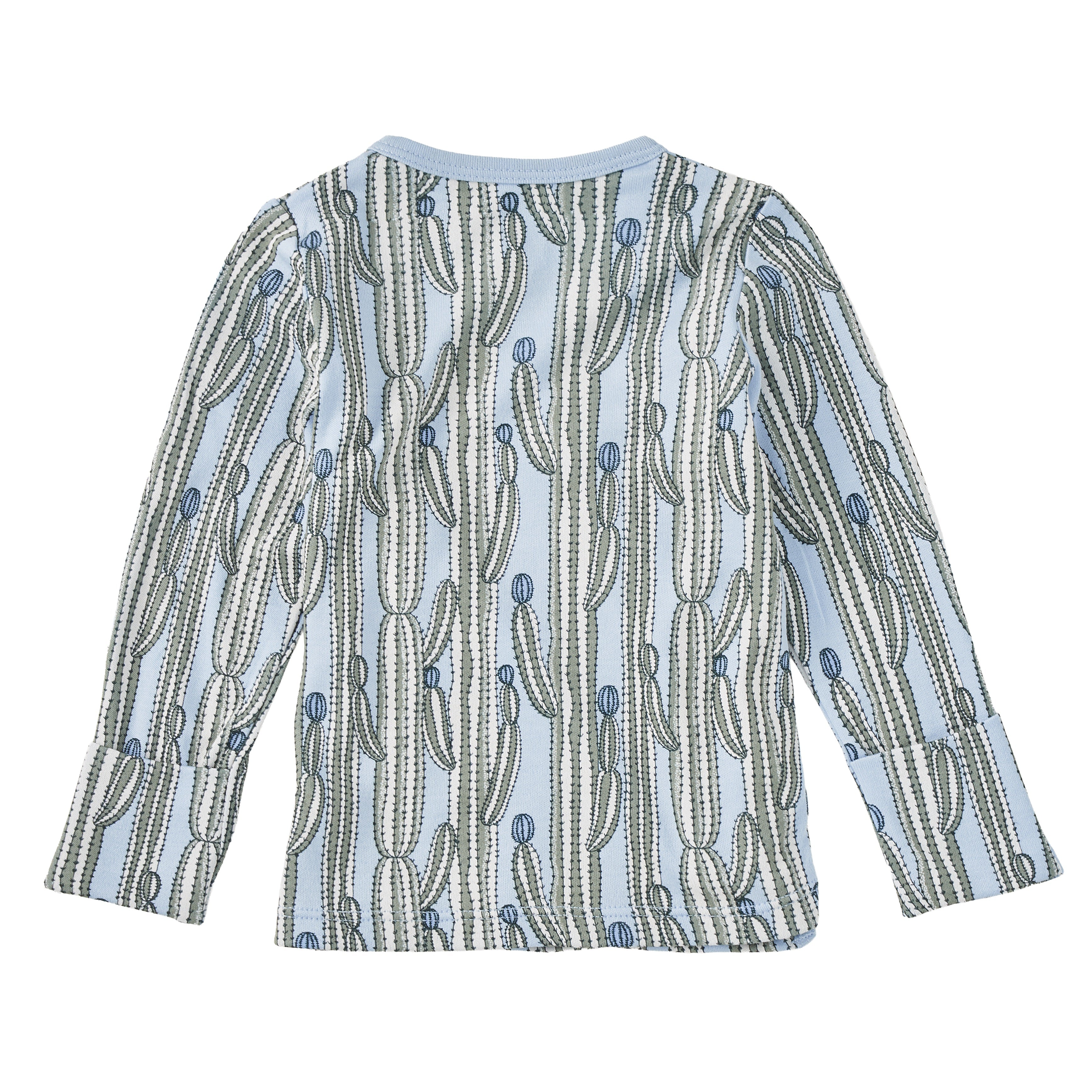 Bamboo Blend Wrap-front Long Sleeve Layette Jacket - Blooming Saguaro