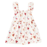 Muslin Flutter Strap Dress - Feathered Friends