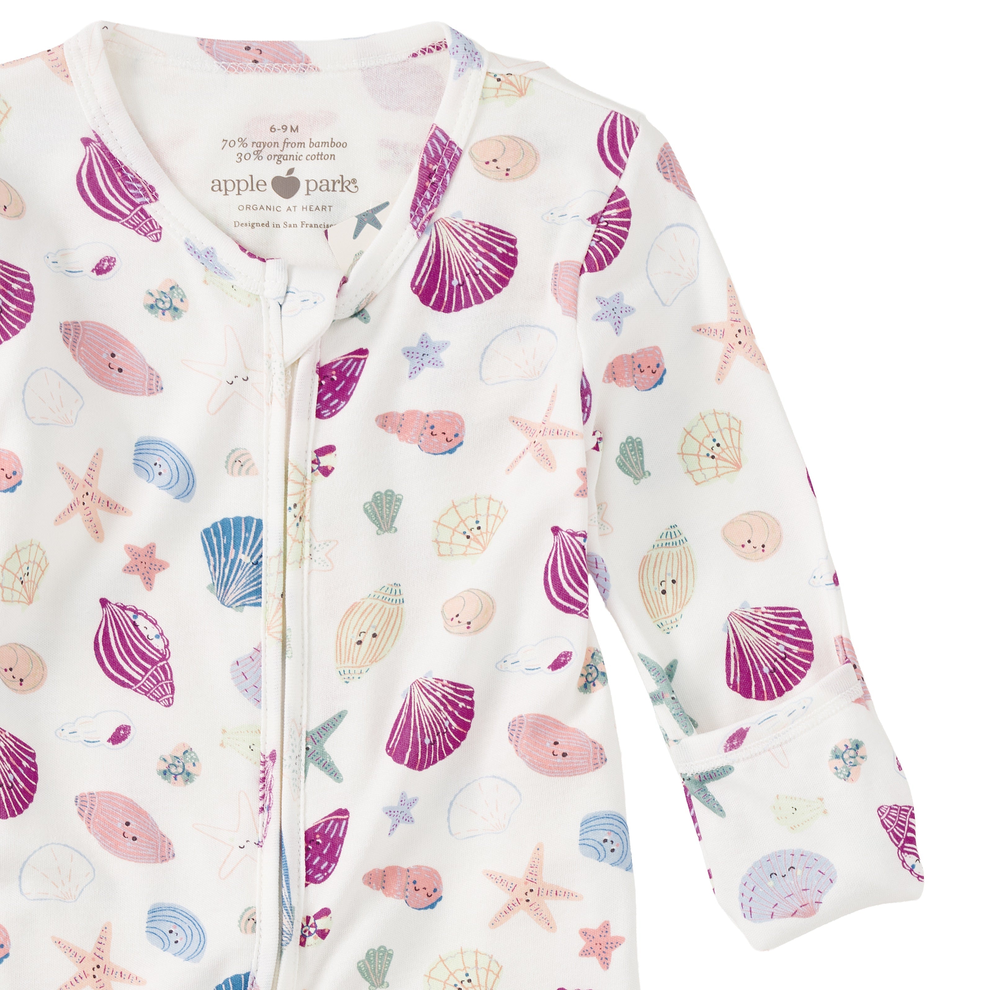 Bamboo Blend Zip Footie - Seaside Treasures