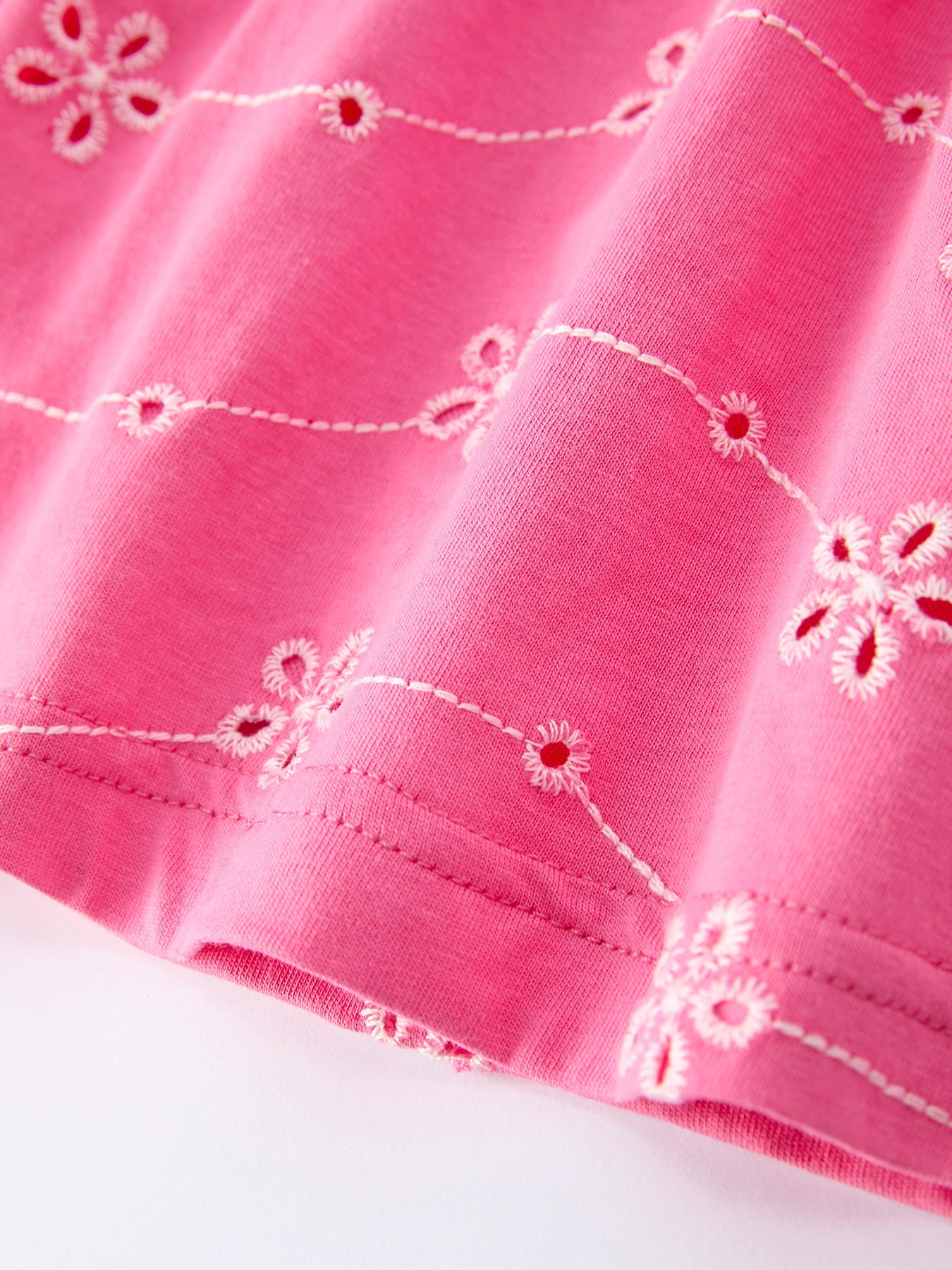 Pink Color Girl Bow Strap Ruffle Dress