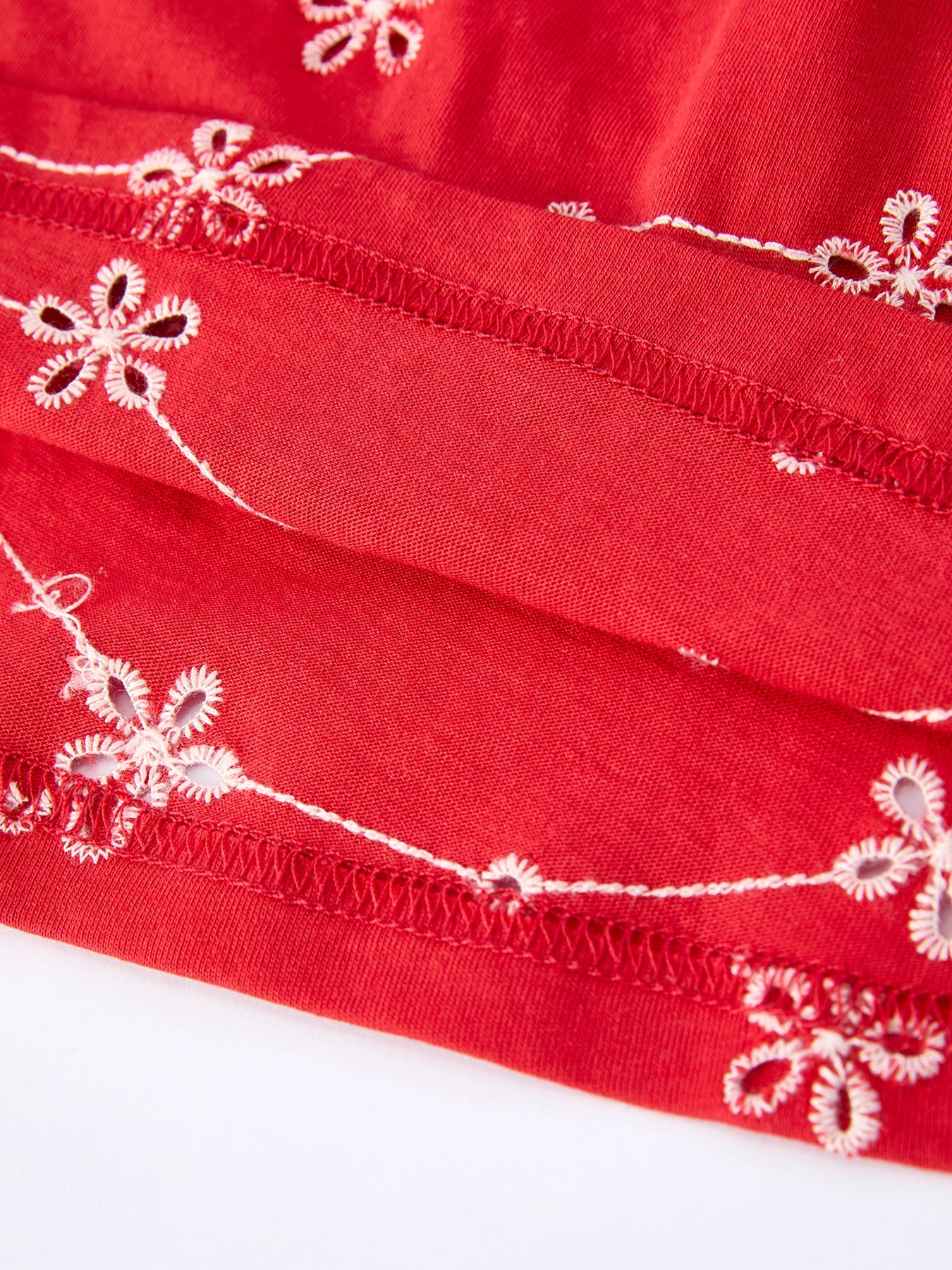 Red Color Girl Bow Strap Ruffle Dress