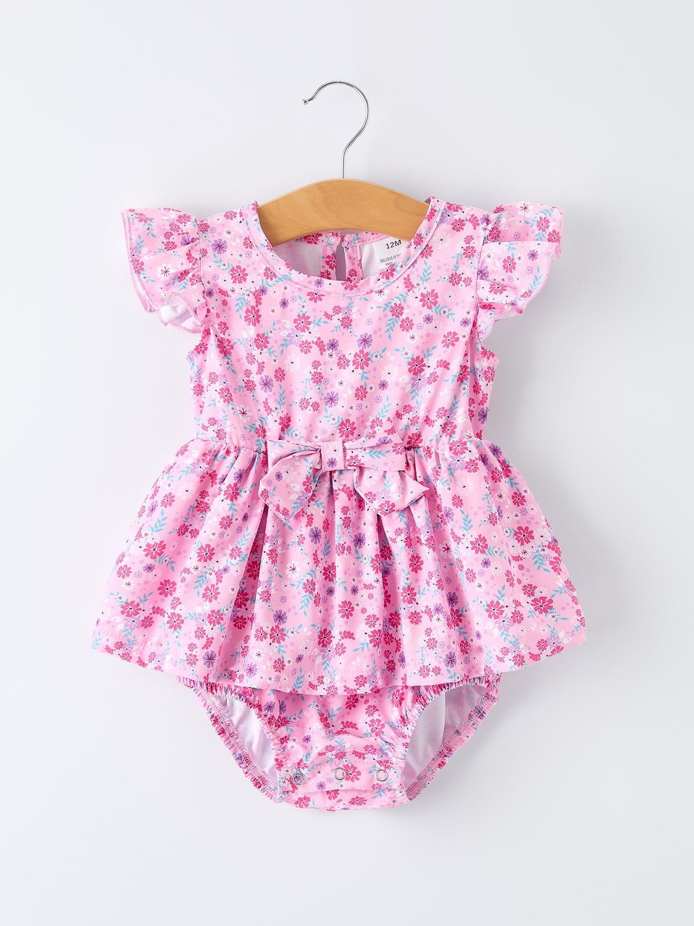 Mommy & Me Baby Girls Romper-spring Floral Print