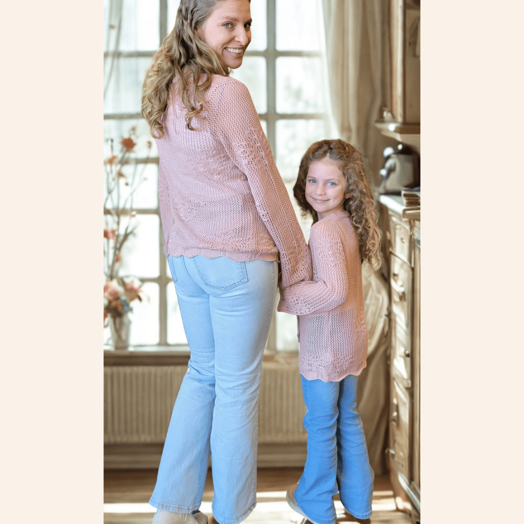 Crochet Bell Sleeve Cardigan- Child