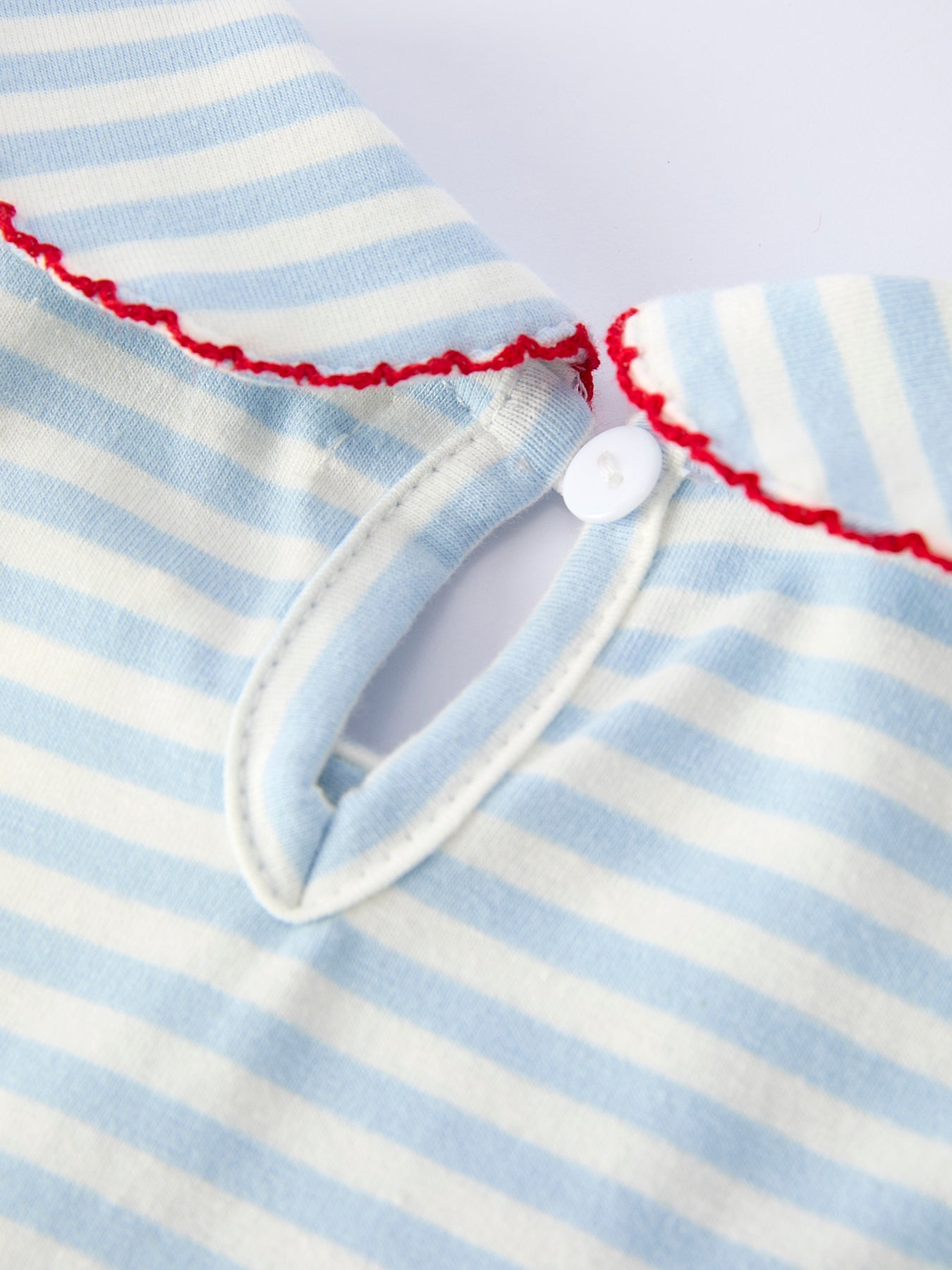 4th Of July Stripe Girls Dress Bow Peter Pan Collar