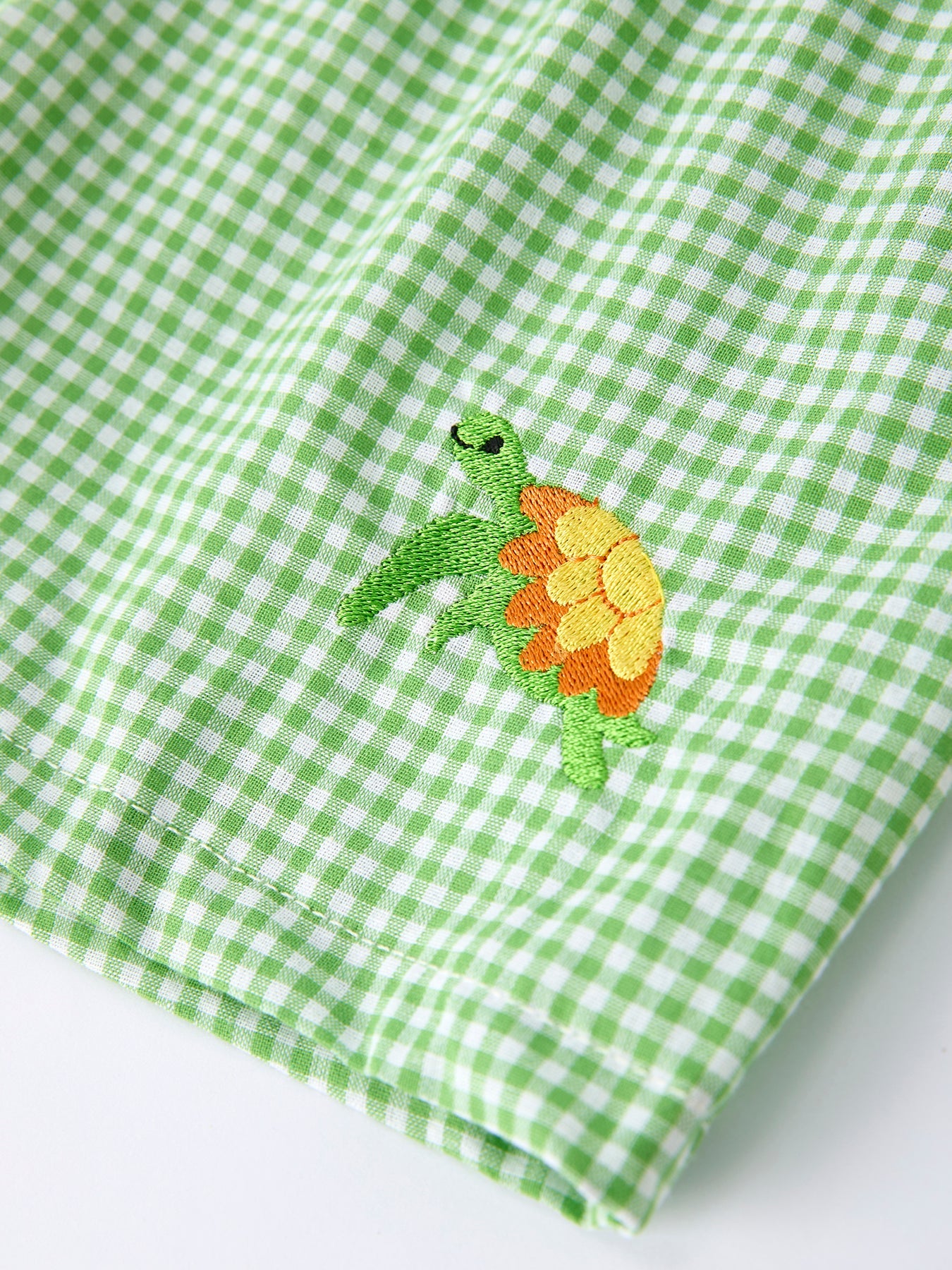 Spring Turtle Smocked Boy Set