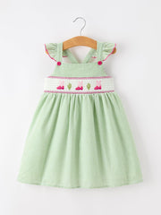 Western Boots Cactus Girls Dress Stripe