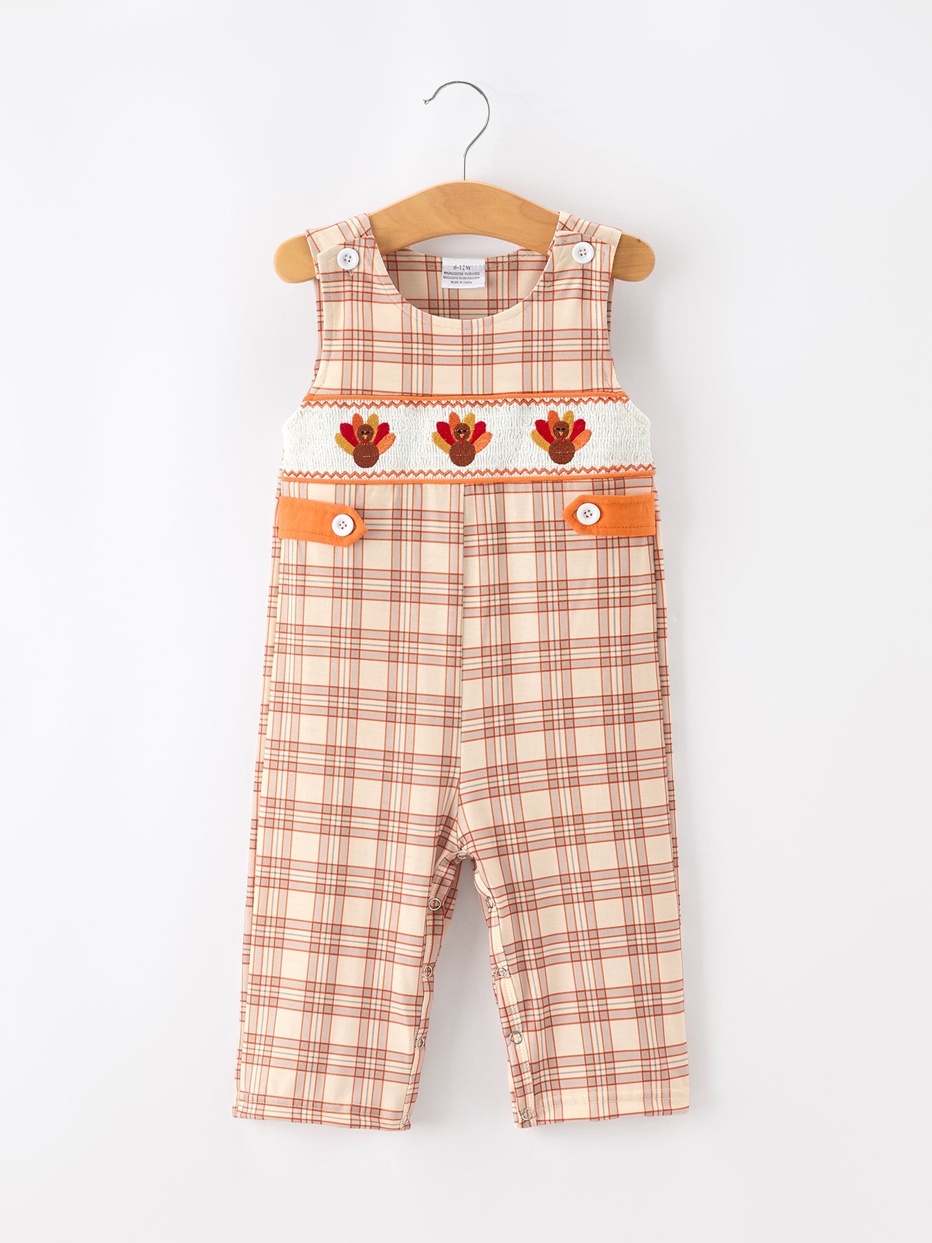 Thanksgiving Turkey Plaid Baby Jonjon