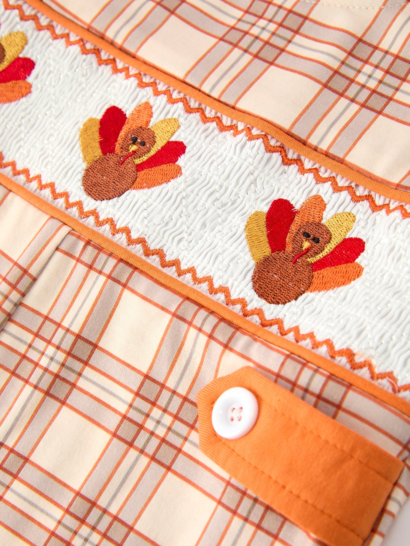 Thanksgiving Turkey Plaid Baby Jonjon