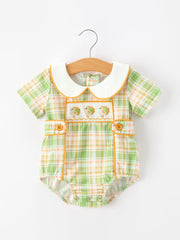 Thanksgiving Turkey Smocked Baby Boy Jonjon