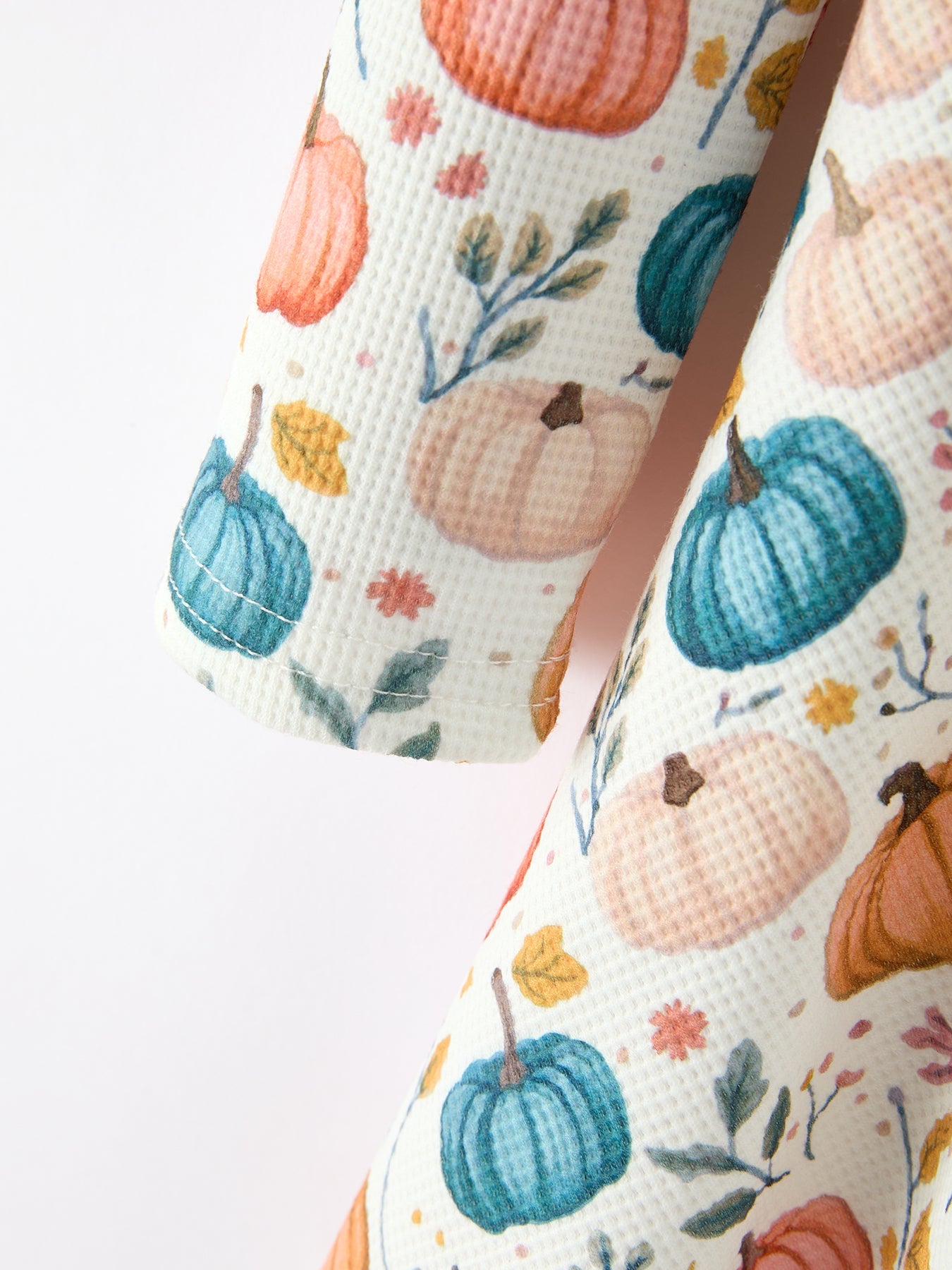 Fall Colorful Pumpkin Girls' Long-sleeved Dress