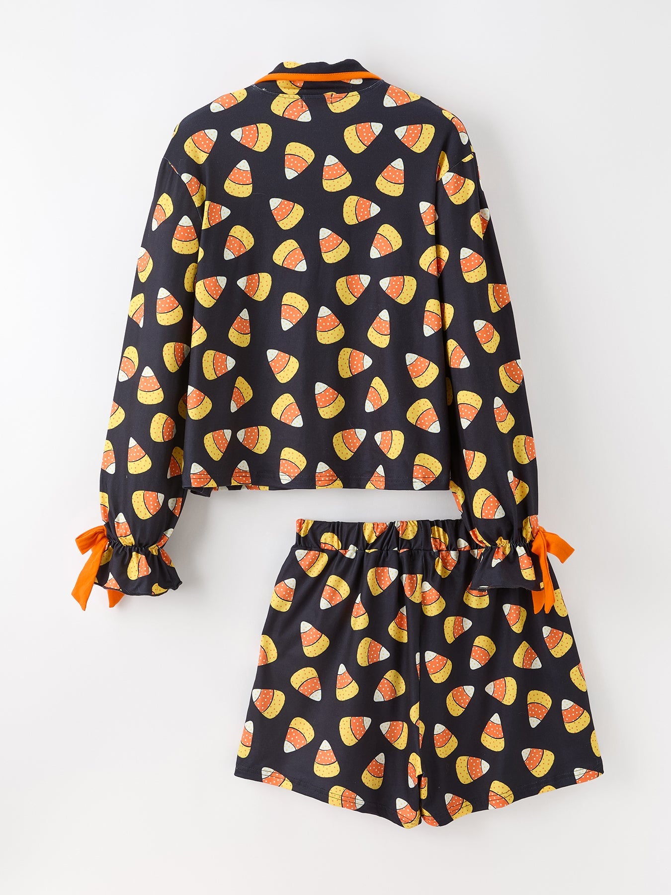 Halloween Candy Corn Mommy And Me Pajama Set Matching Lounge Set