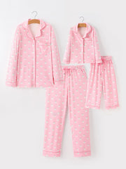 Halloween Ghost Mommy And Me Pajama Set Lounge Set