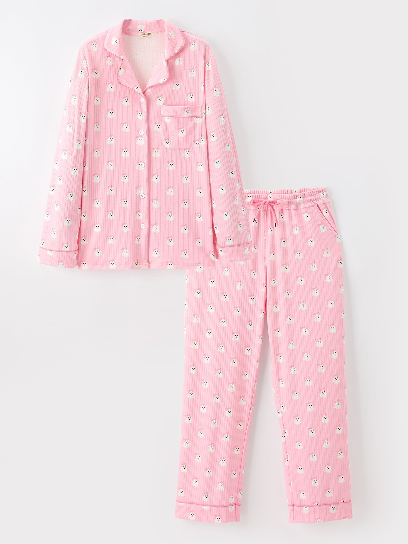 Halloween Ghost Mommy And Me Pajama Set Lounge Set