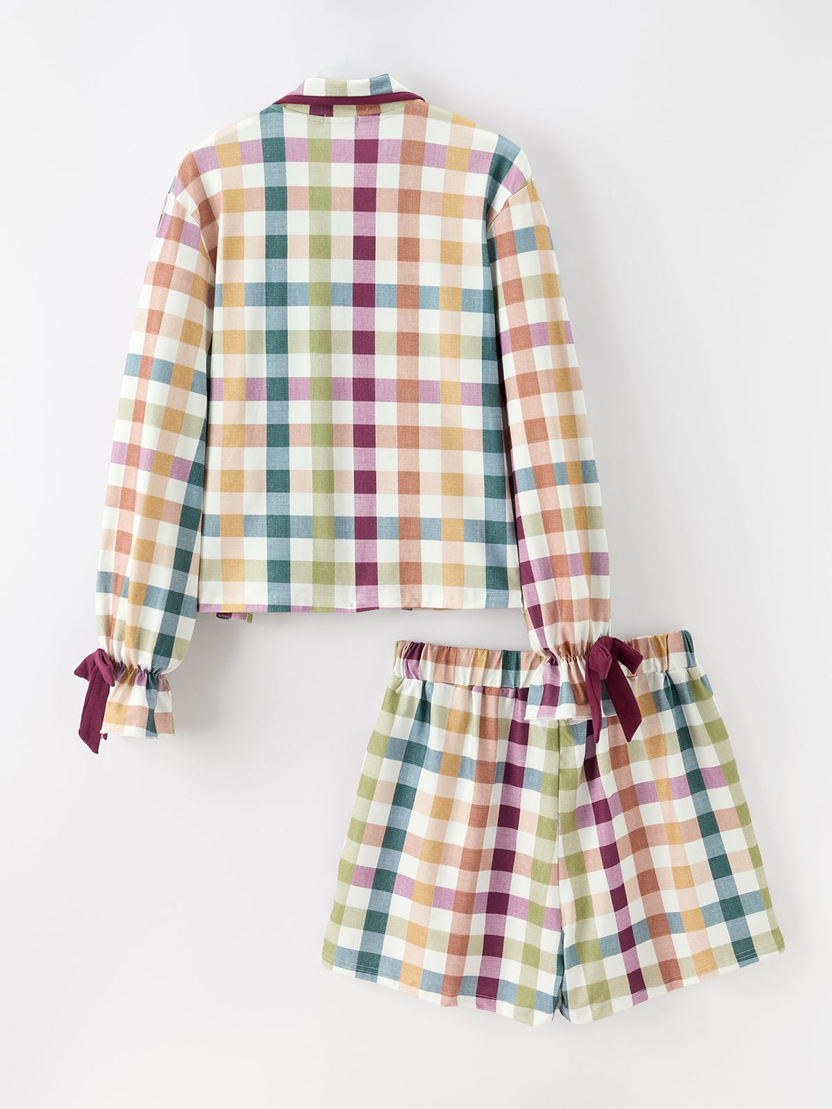 Mommy And Me Fall Plaid  Pajama Set