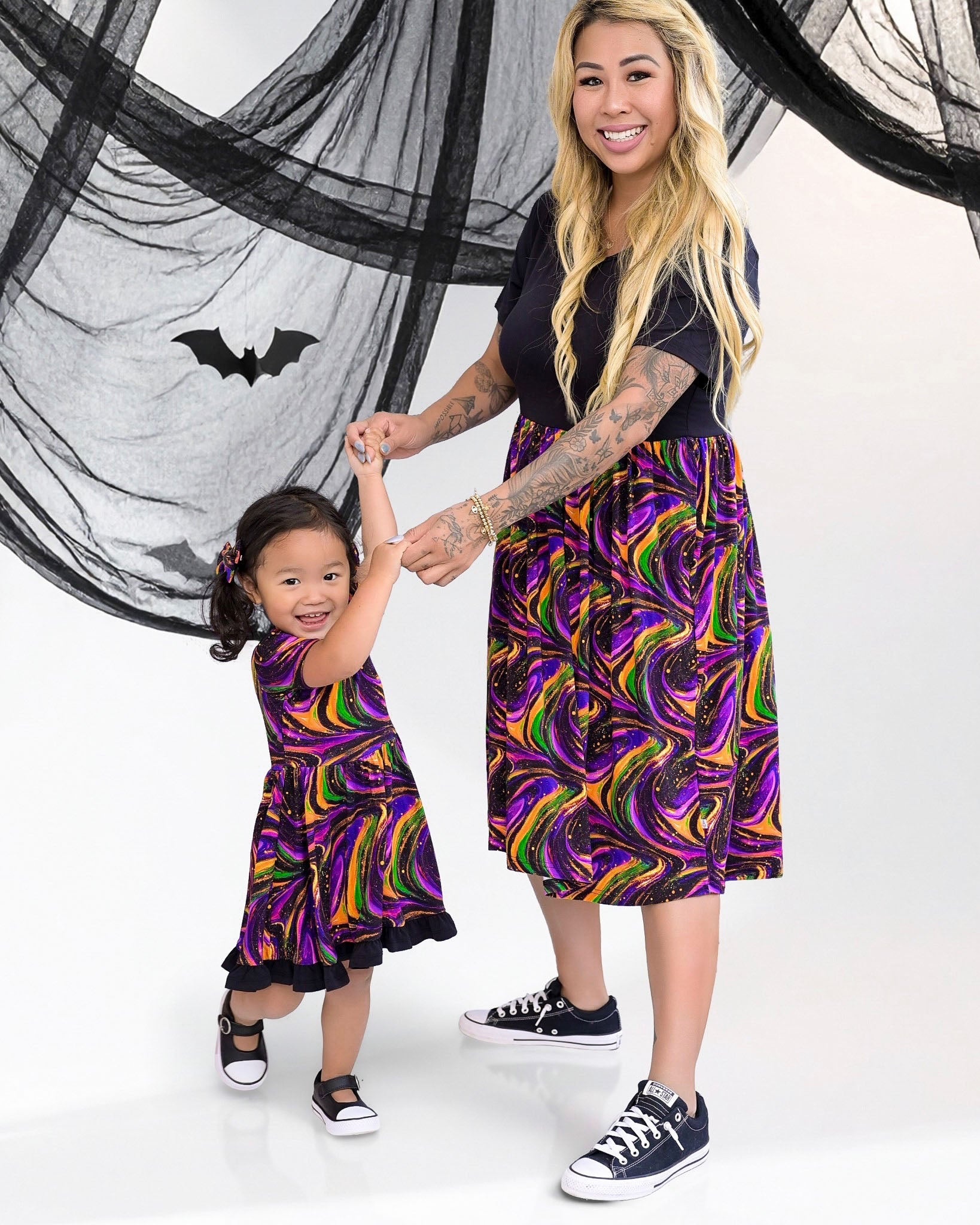 Halloween | Magic Swirls | Women's Bamboo Dress
