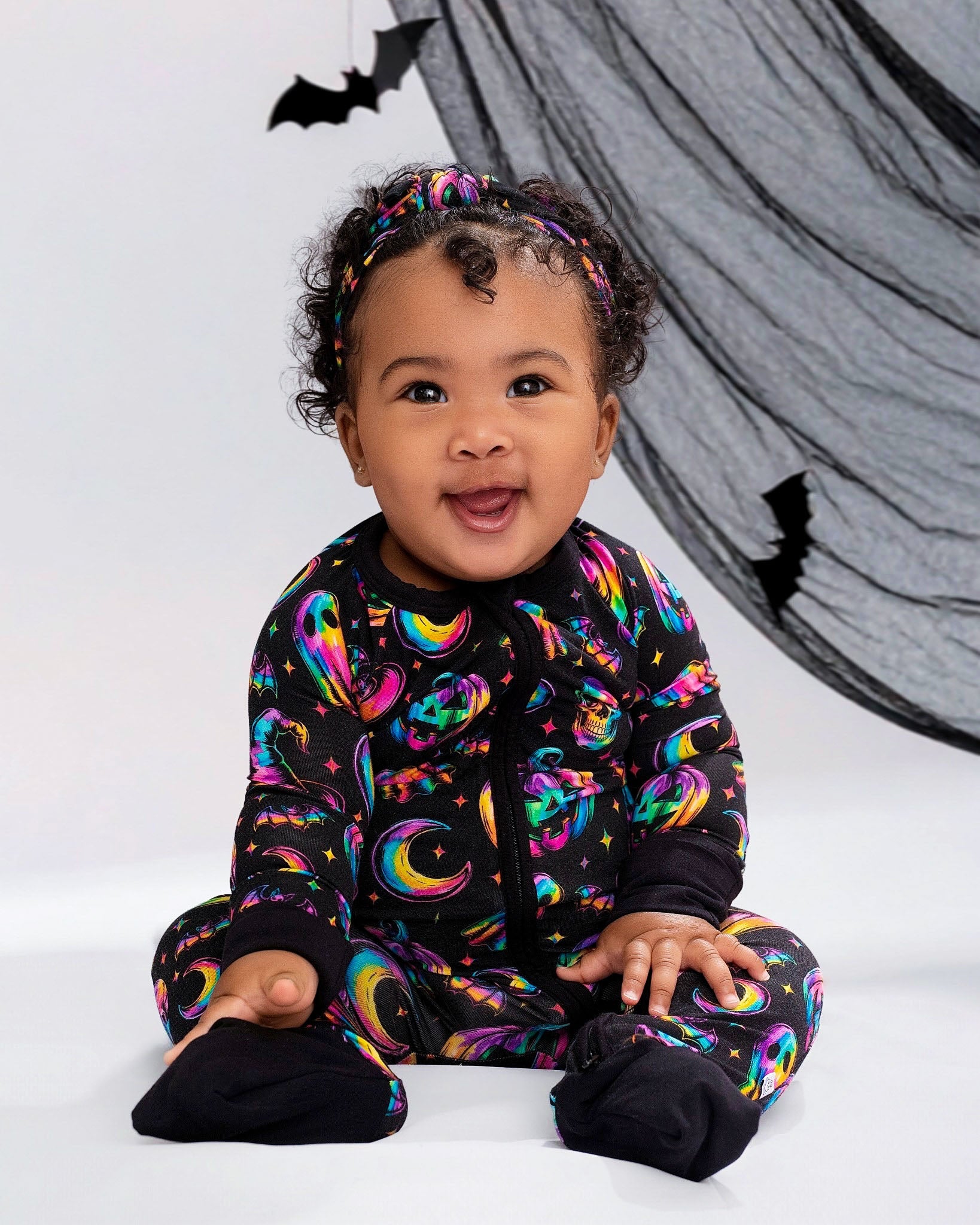 Halloween | Rainbow Haunts | Bamboo Zipper Pajamas