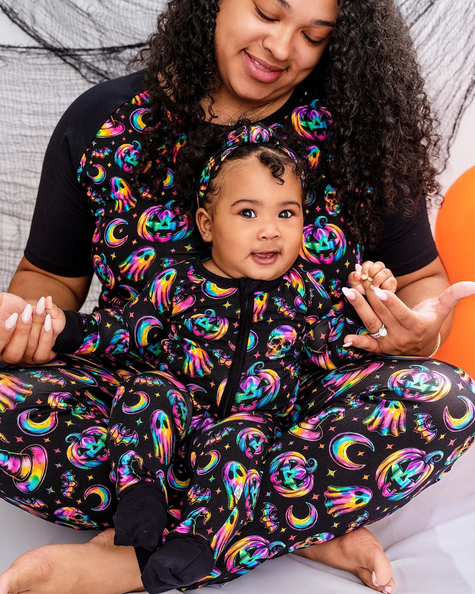 Halloween | Rainbow Haunts | Adult Bamboo Raglan Top
