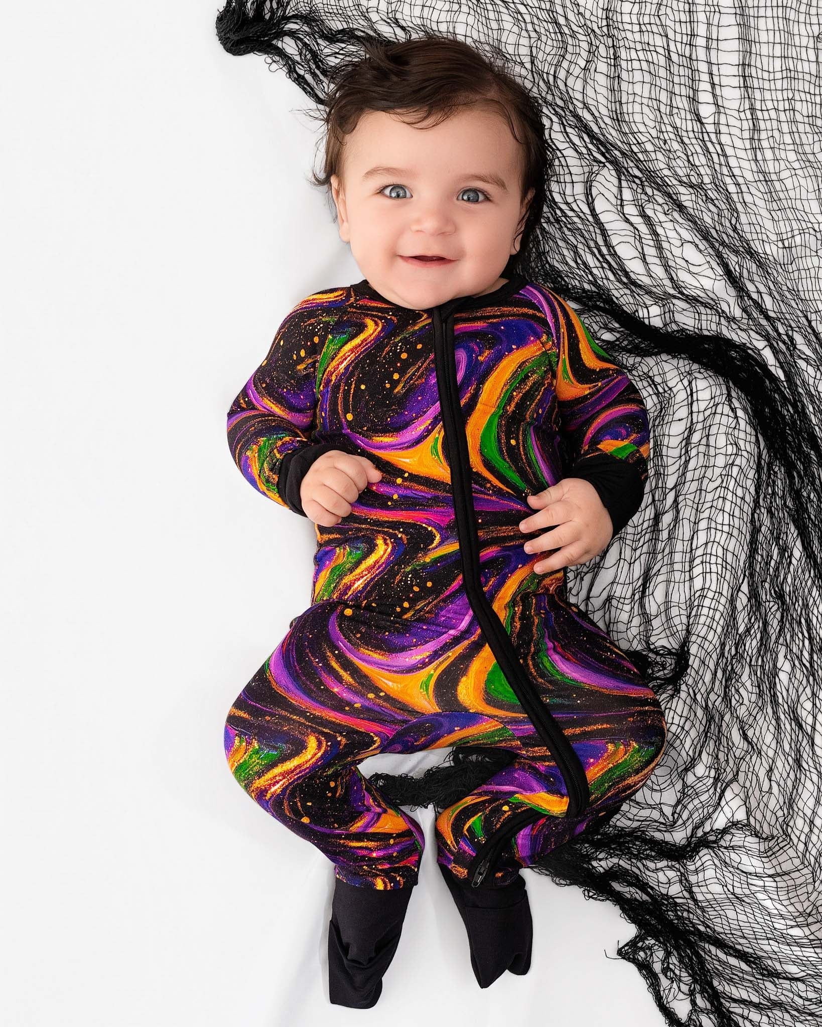Halloween | Magic Swirls | Bamboo Zipper Pajamas