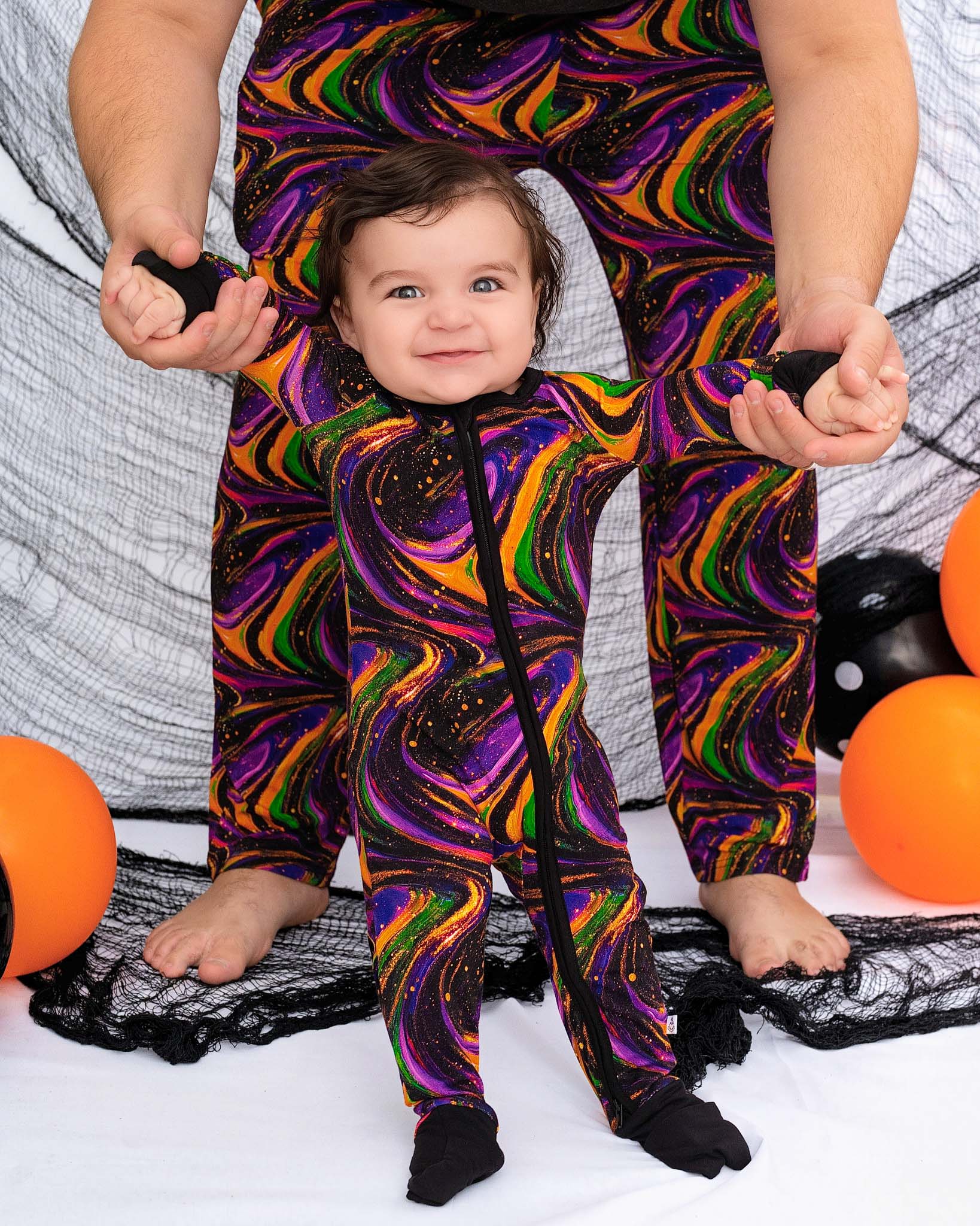 Halloween | Magic Swirls | Bamboo Zipper Pajamas
