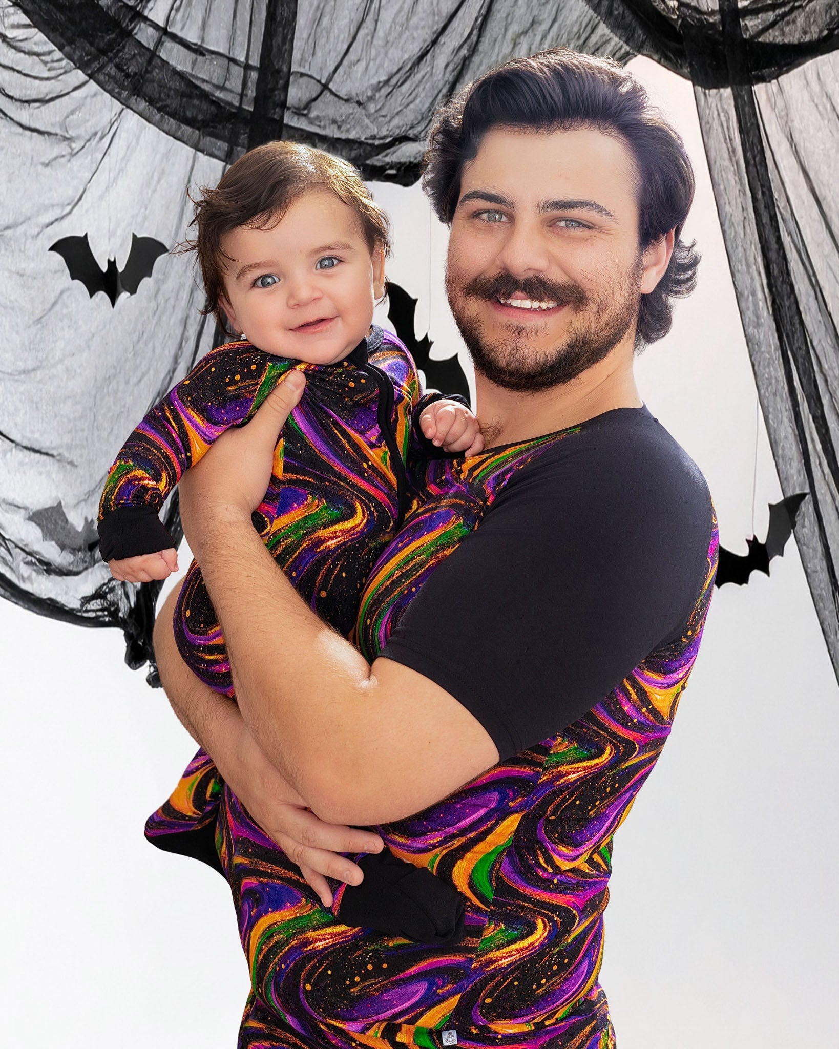 Halloween | Magic Swirls | Adult Bamboo Raglan Top