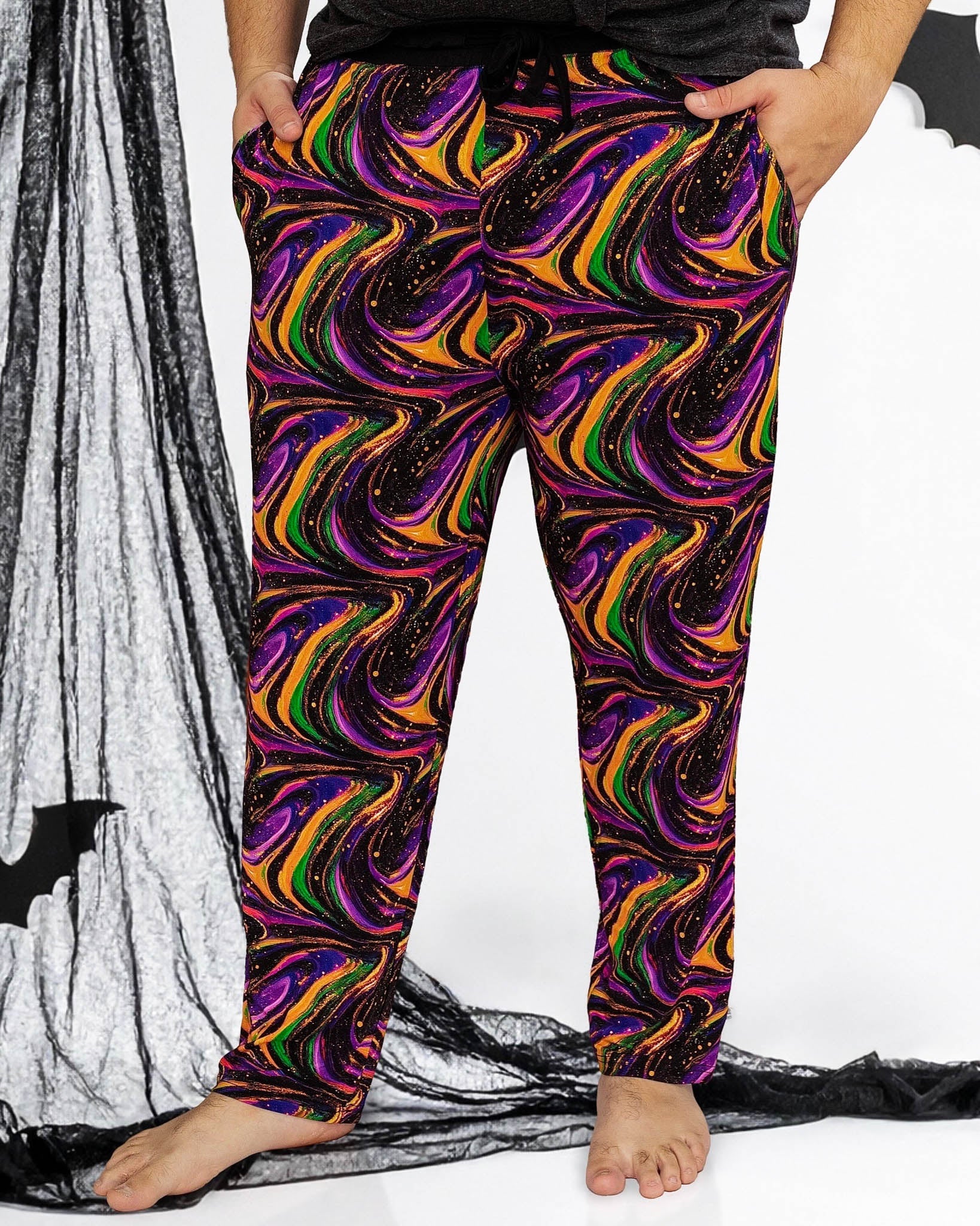 Halloween | Magic Swirls | Men’s Bamboo Lounge Pants