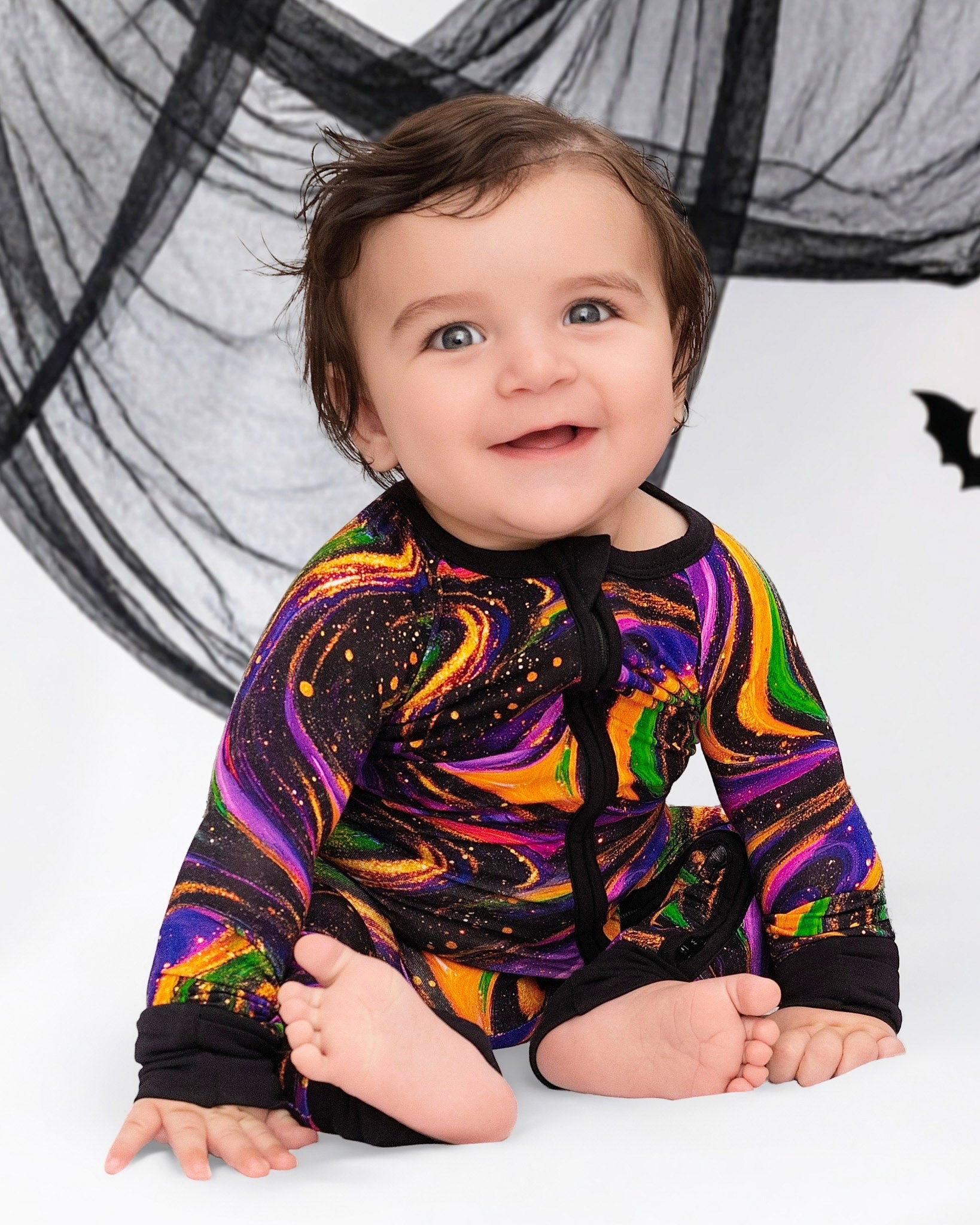 Halloween | Magic Swirls | Bamboo Zipper Pajamas