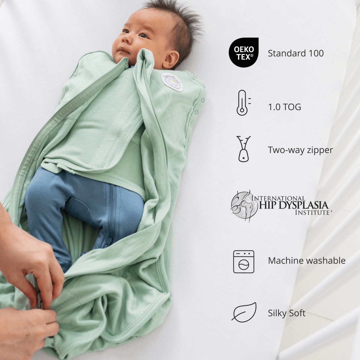 Bamboo Classic Swaddle, 0-6 Months (non-weighted)
