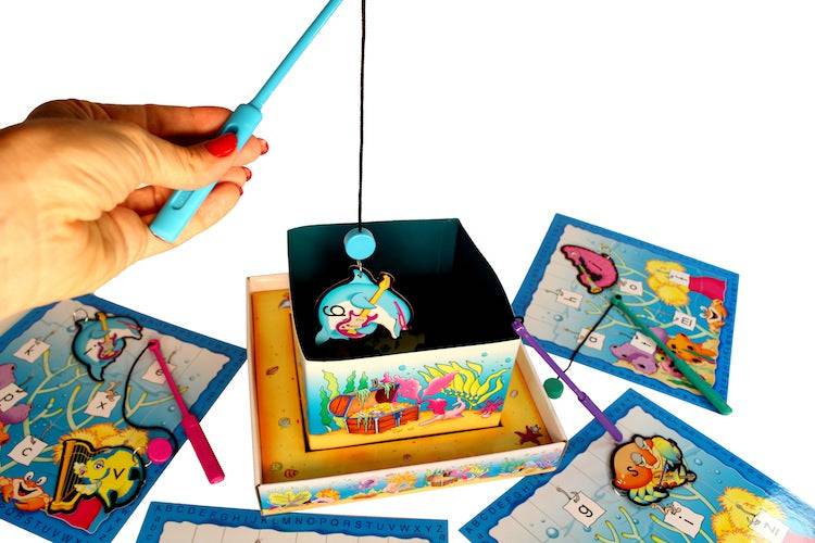 Ab Seas Magnetic Alphabet Fishing Game