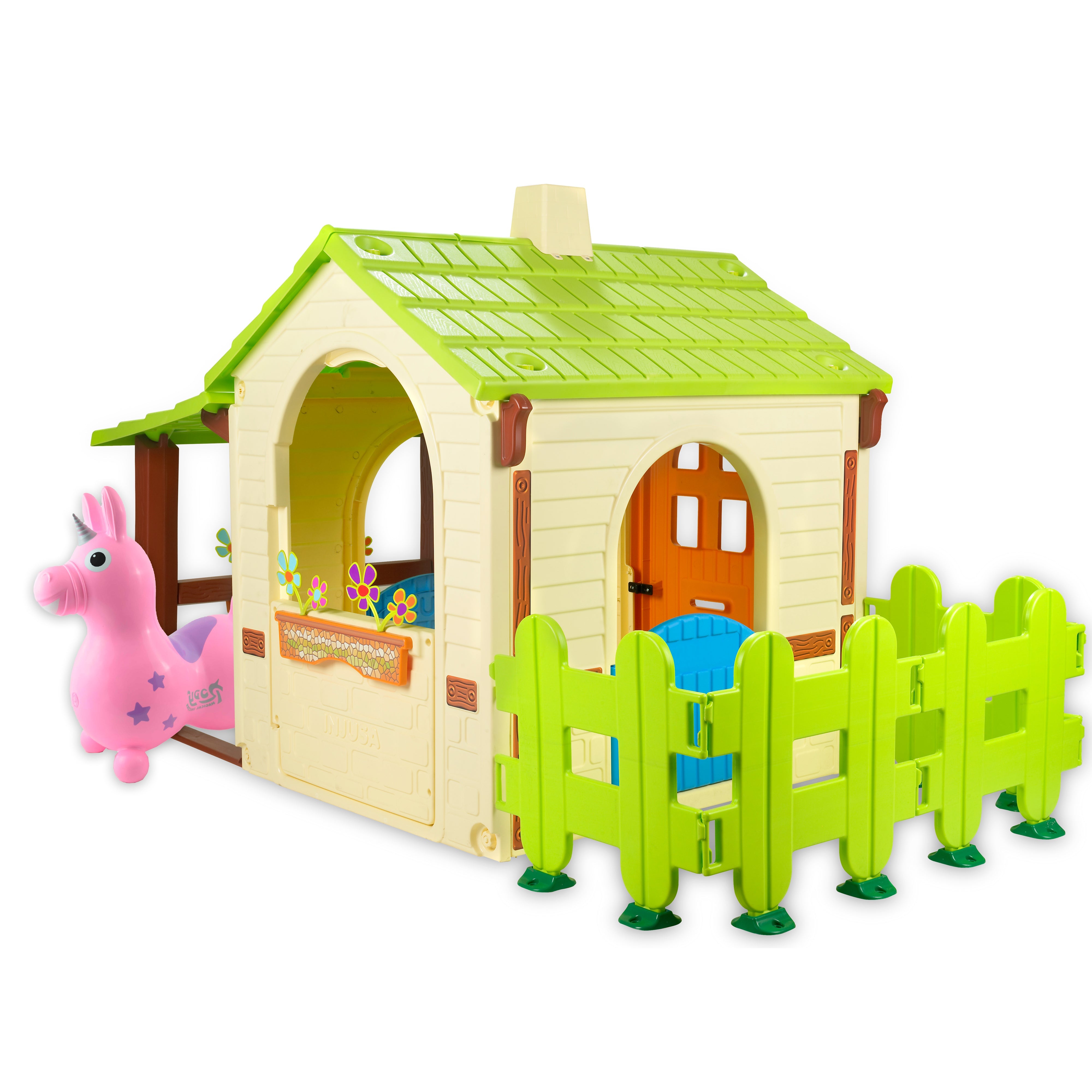 Country Playhouse & Rody Magical Unicorn Sets