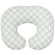 Leaf Green & White Checkered Nursing Pillow Cover (Ships June 8)