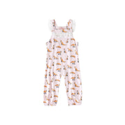 Pink Fox Ruffle Romper