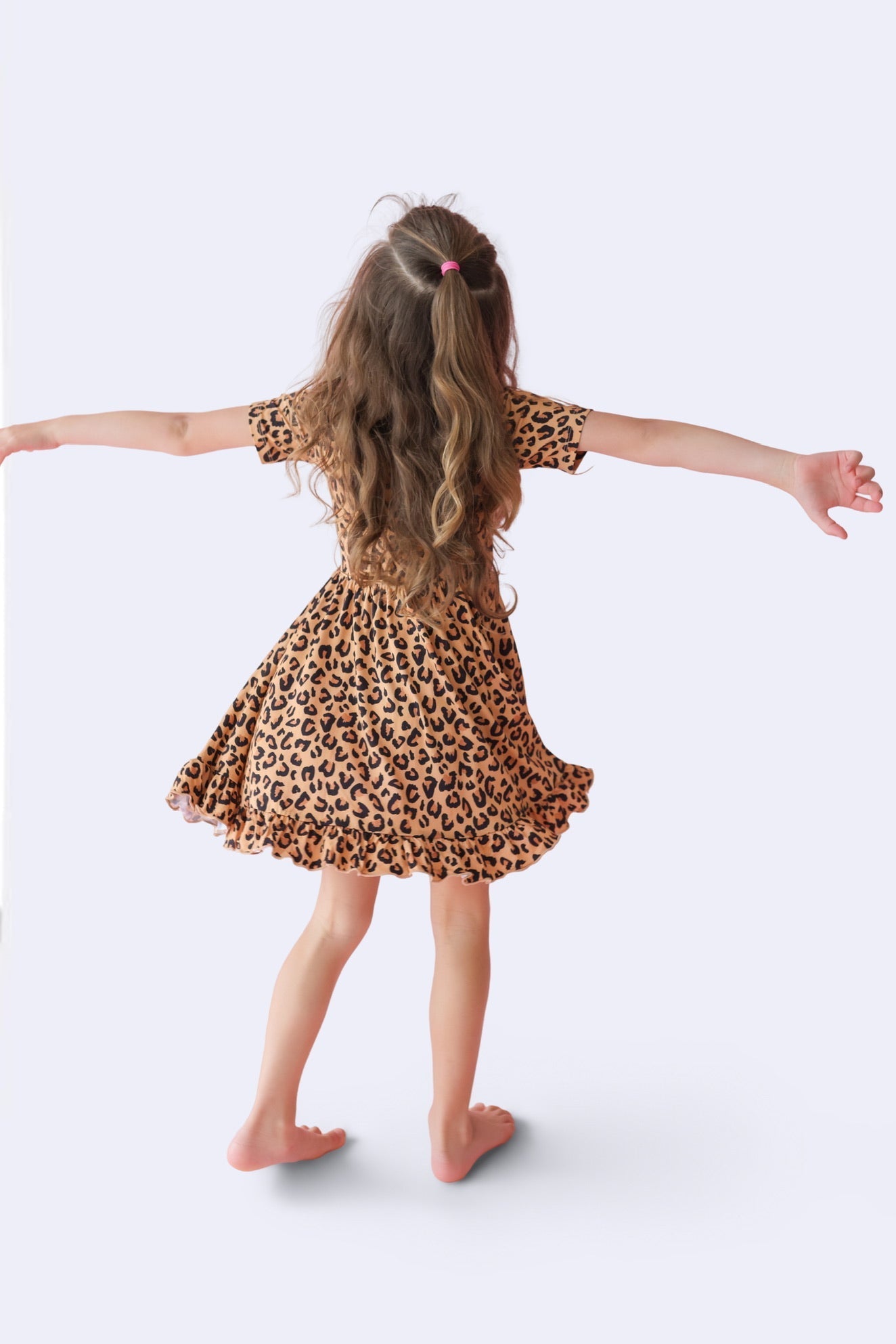 Leopard Dream Ruffle Dress