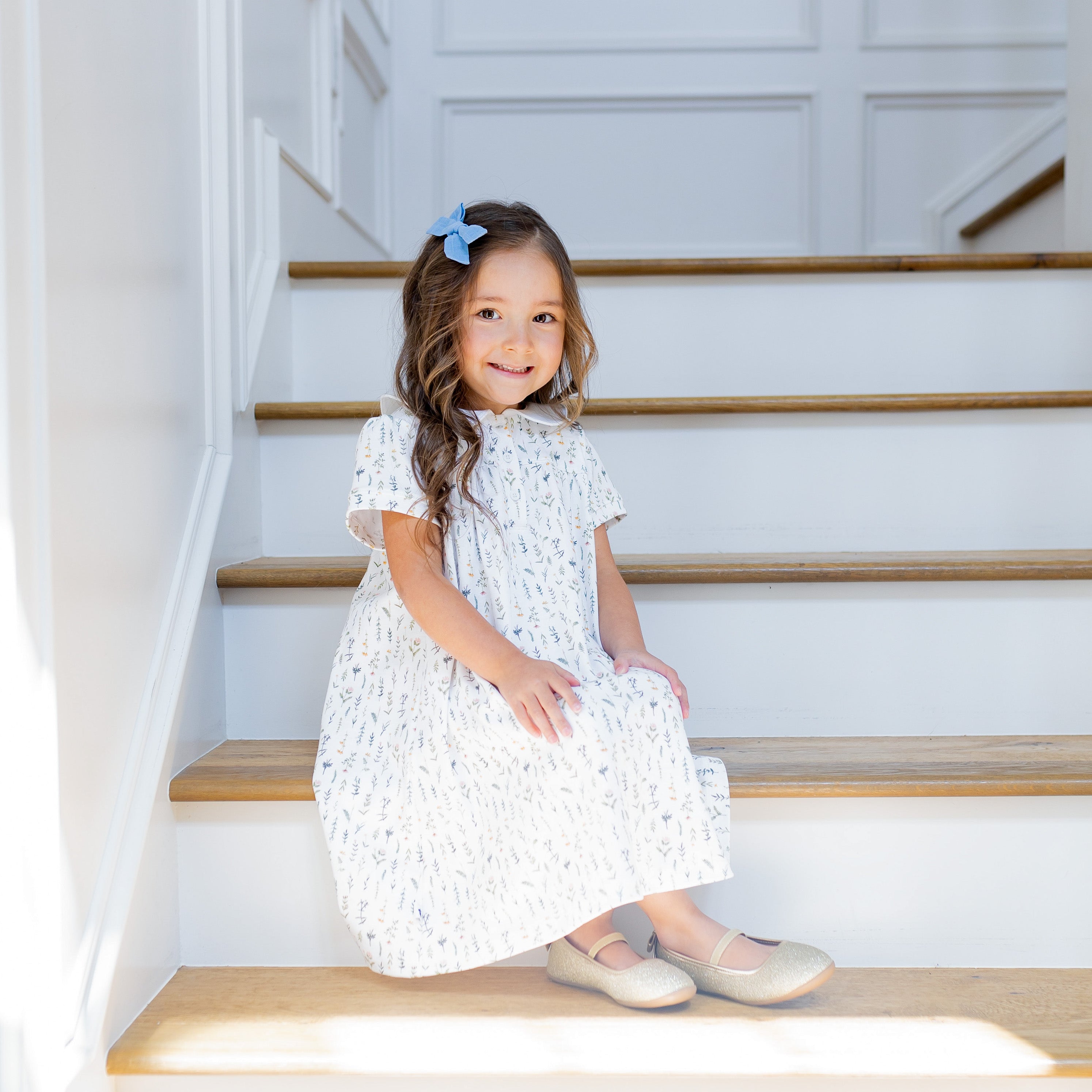 Button Front Dress - Wildflower Print