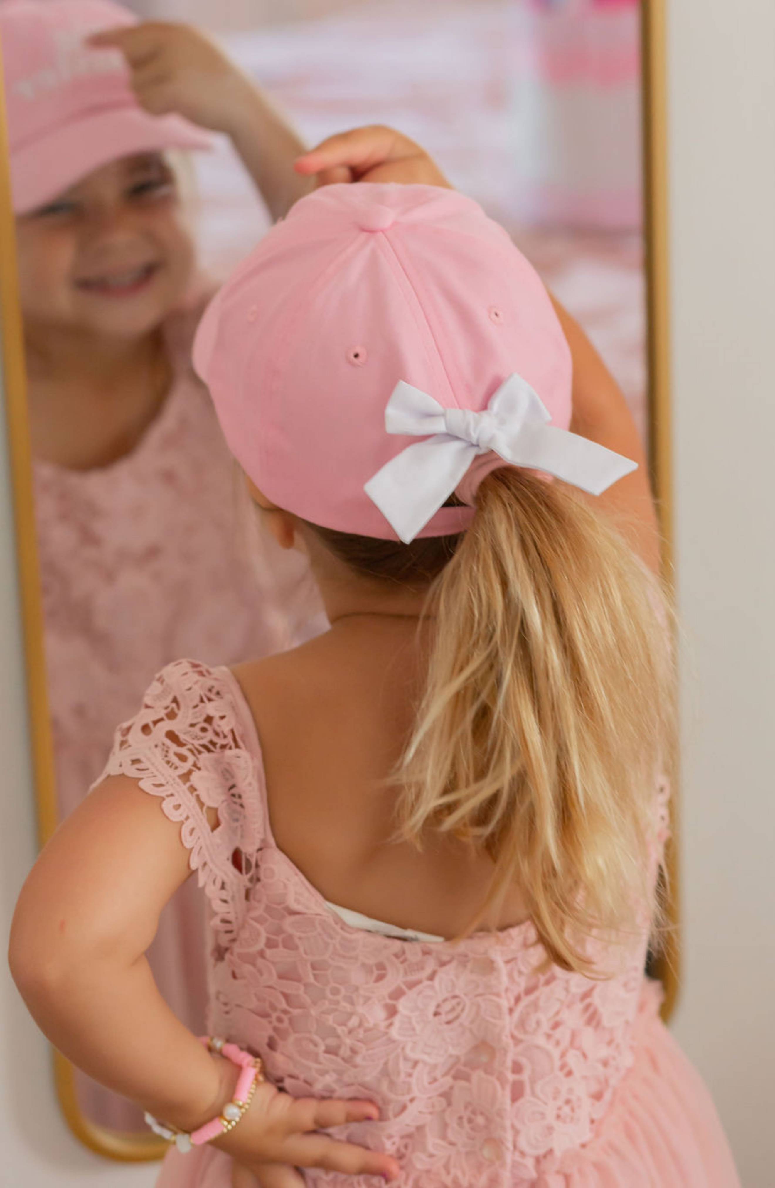 Big Sister Bow Baseball Hat (baby/toddler, Youth)