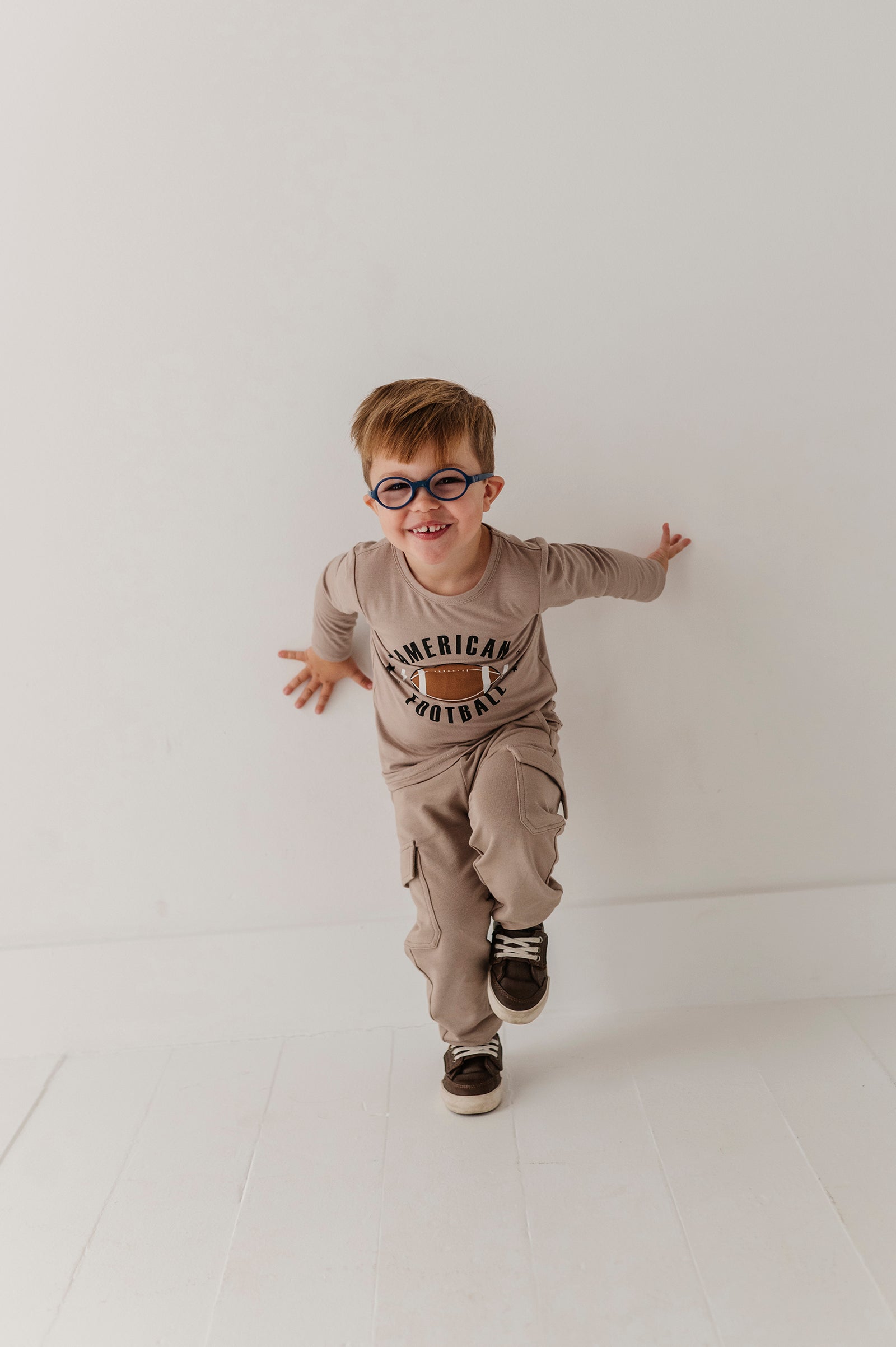 Boys Long Sleeve Tee In American Football