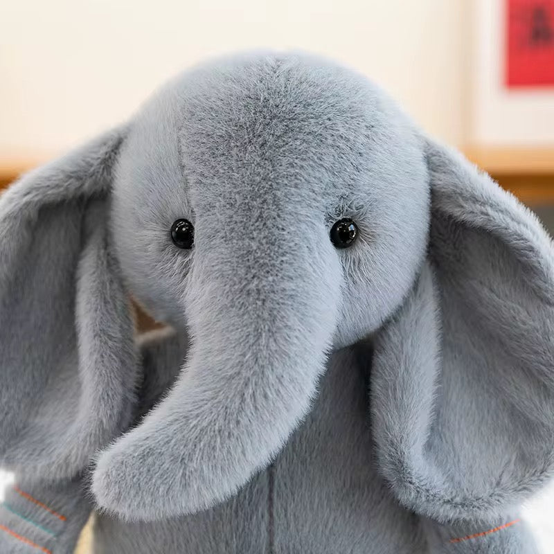 12" Elephant Plush Toy | Ultra-soft Sensory Stuffed Animal | Nursery Keepsake
