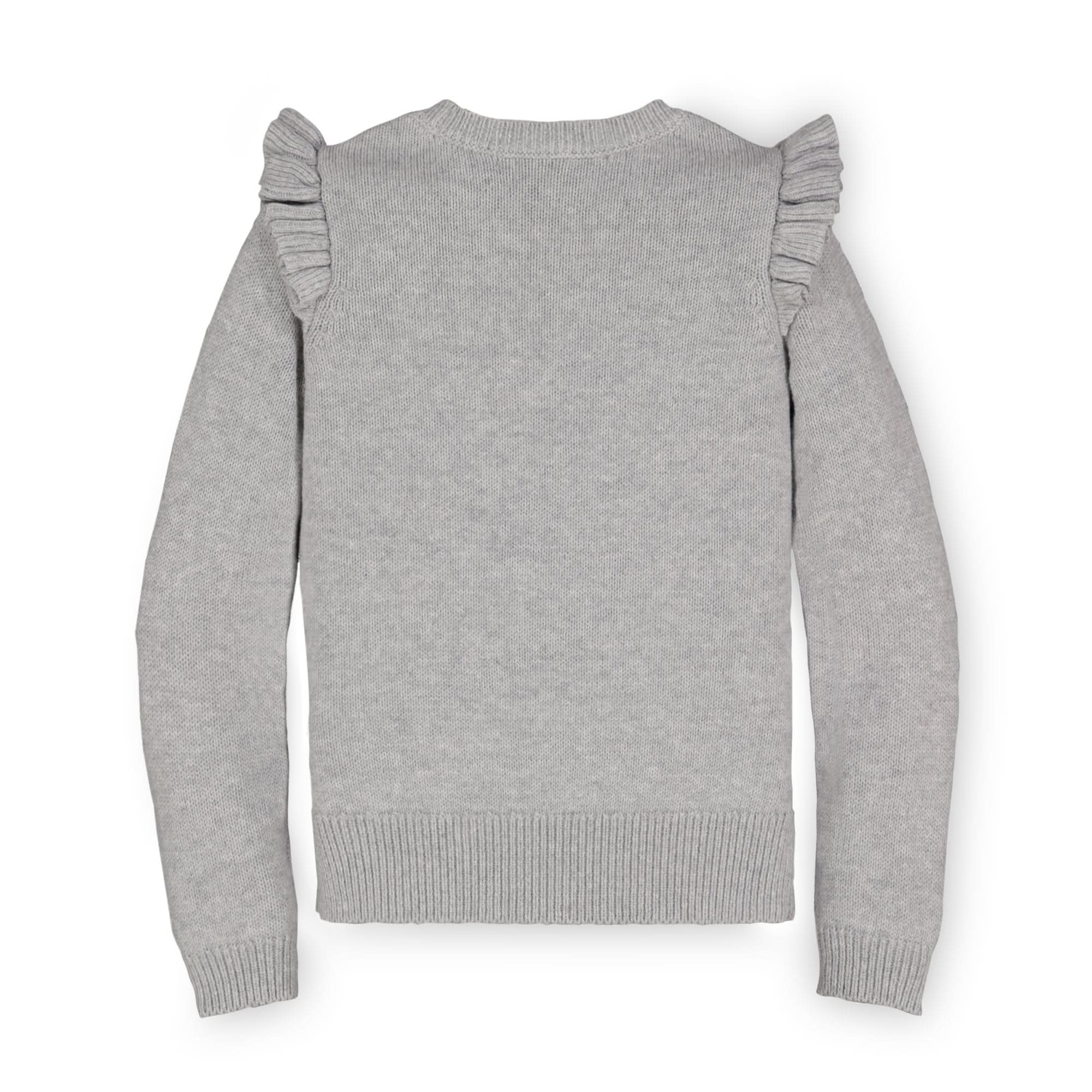 Organic Ruffle Rib Knit Sweater Top - Baby