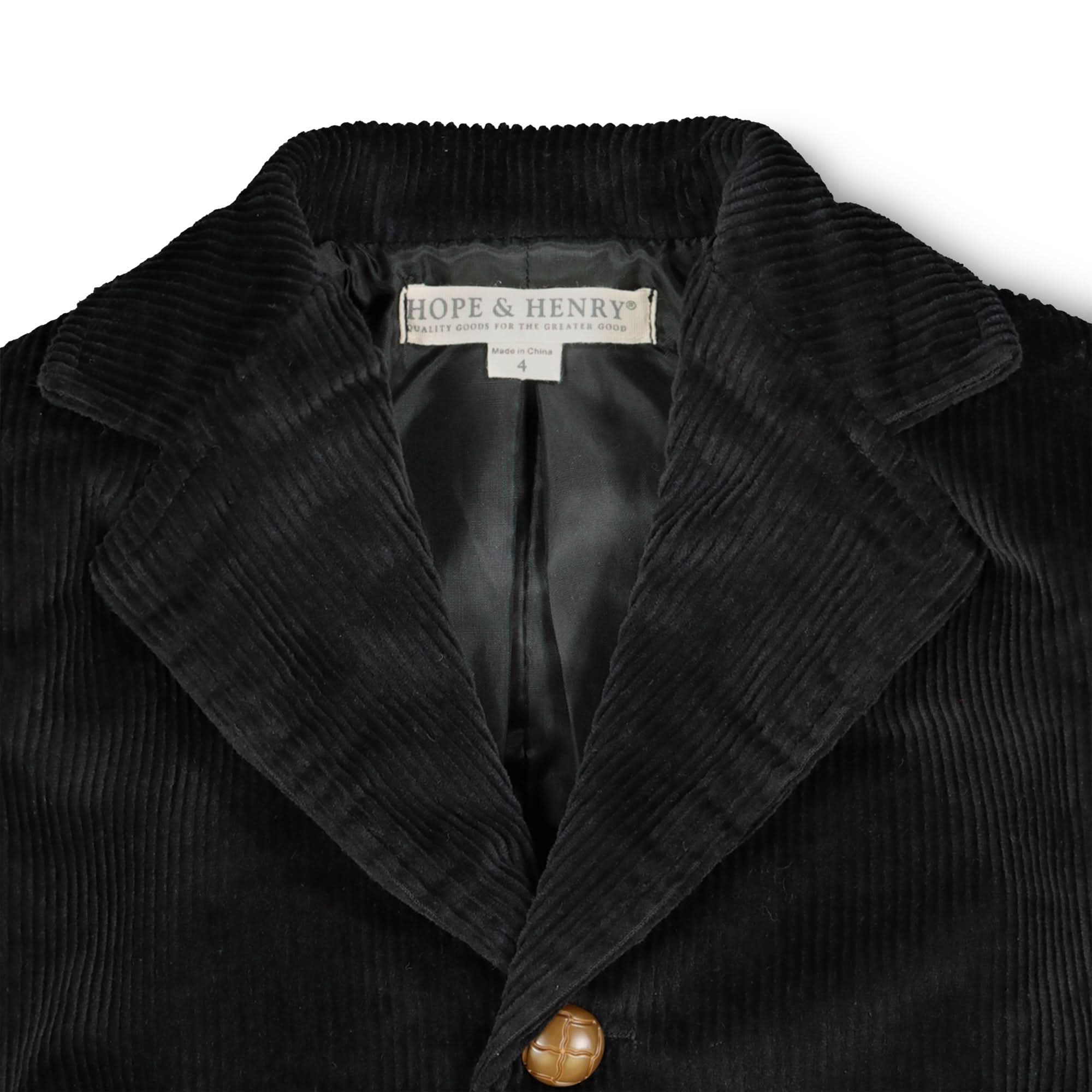 Organic Corduroy Blazer With Elbow Patches