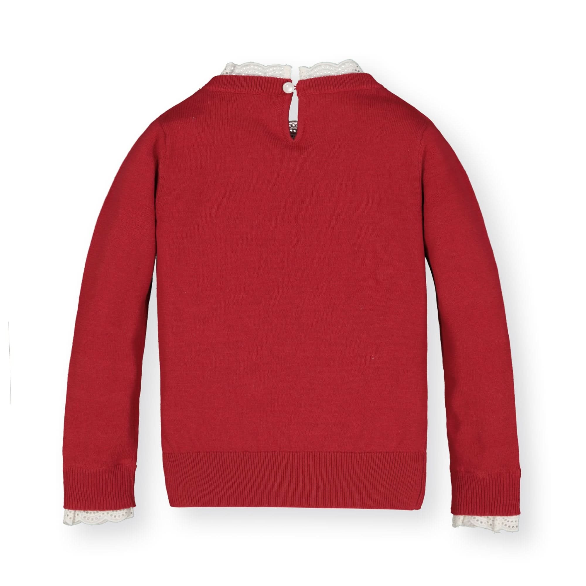 Lace Trim French Organic Sweater