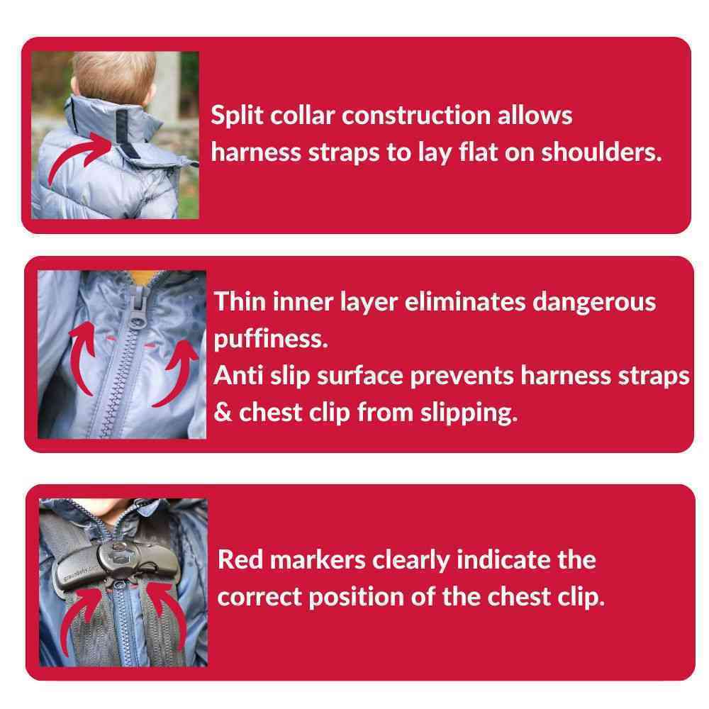 Car Seat Coat | The Road Coat Down - Black