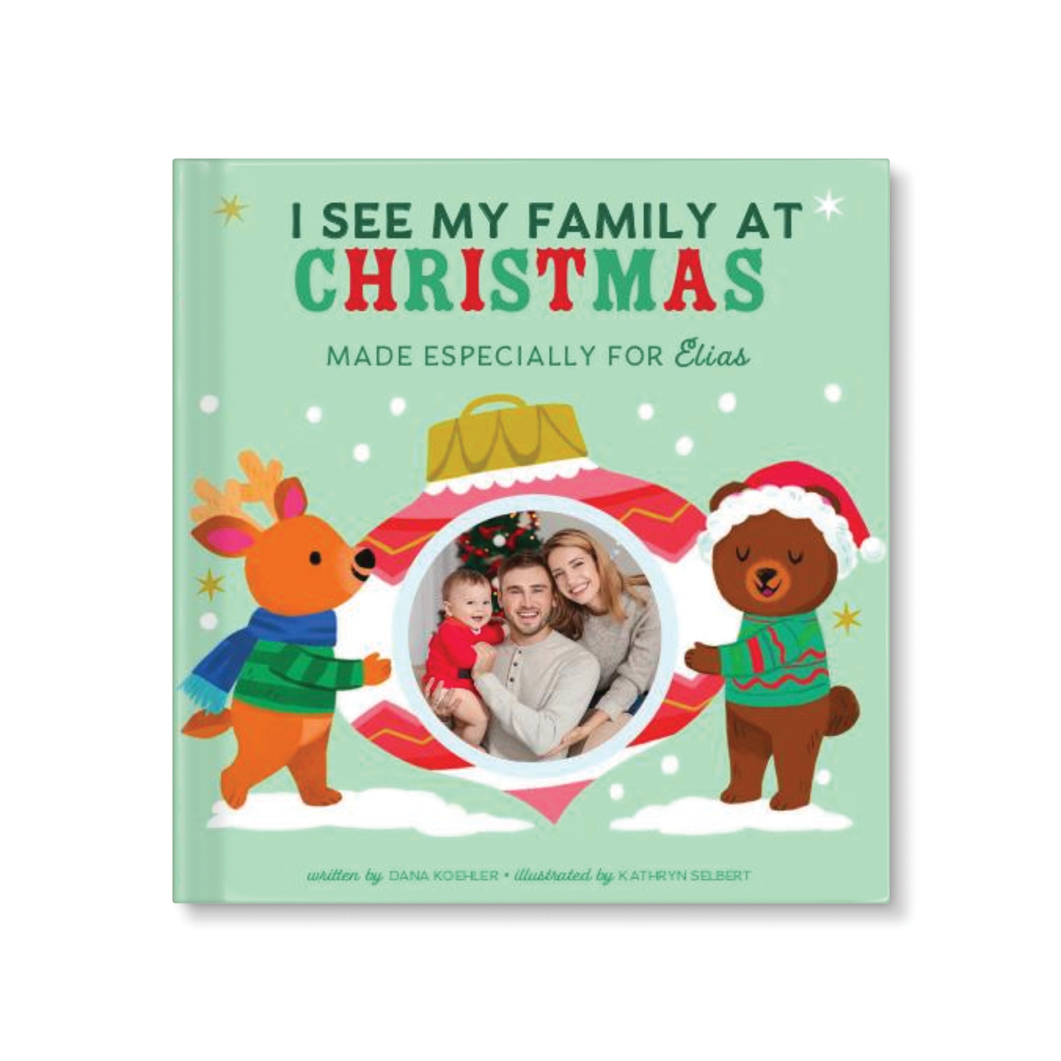 I See My Family at Christmas Personalized Photo Board Book