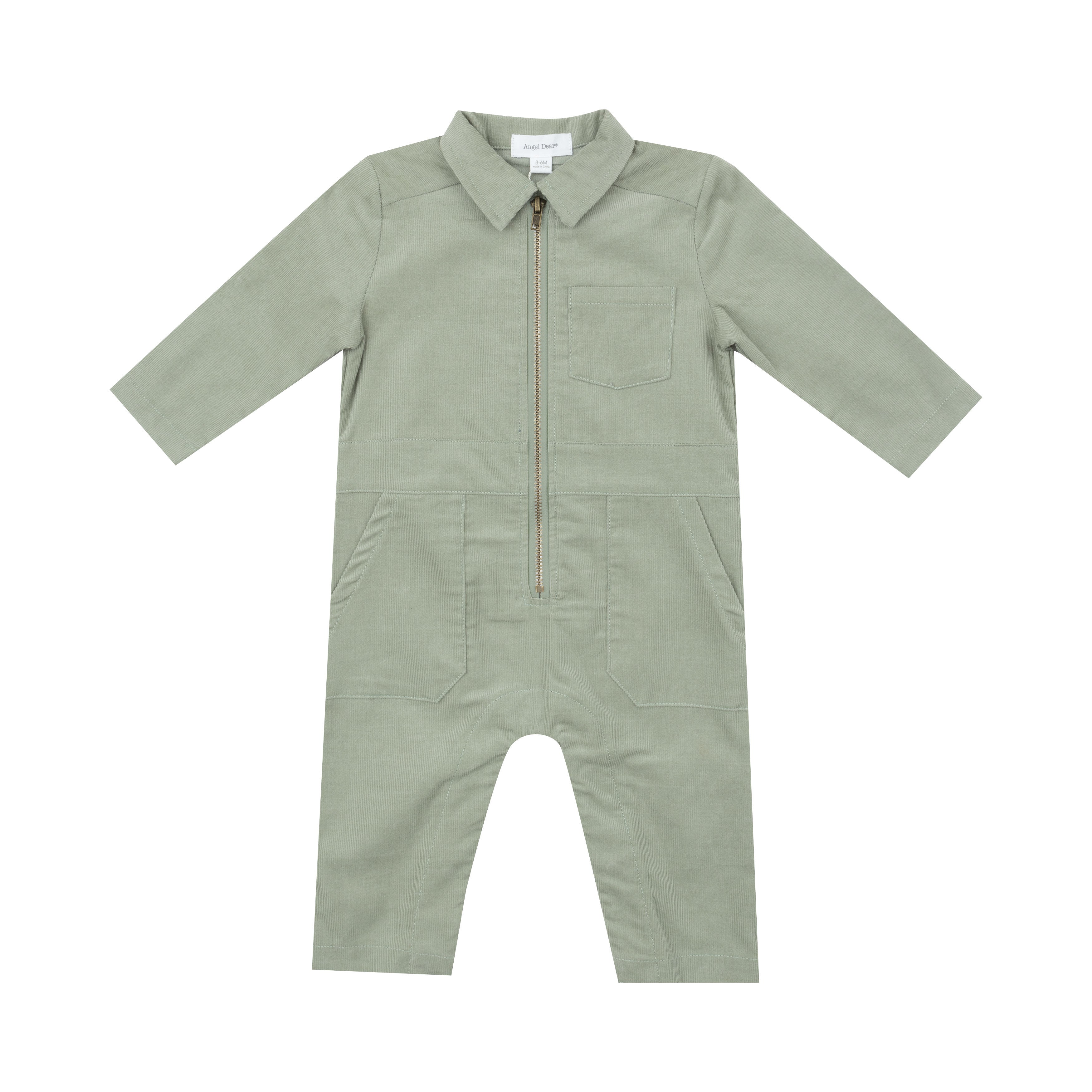 Retro Jumpsuit - Corduroy Desert Sage