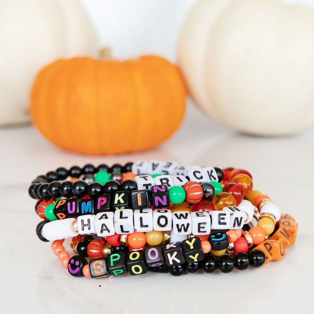 Pumpkin Bead Box Diy Letter Bead Kit