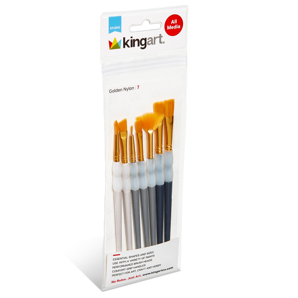 Studio Soft Grip Brush Set – 7 Pc