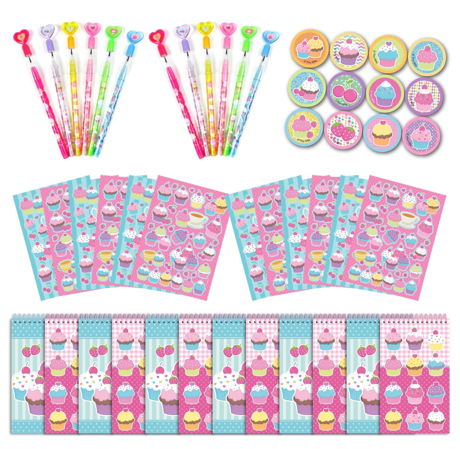 Cupcake Party Favor Bundle For 12 Kids