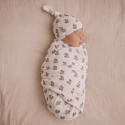 Organic Swaddle Blanket & Hat Set - Loom