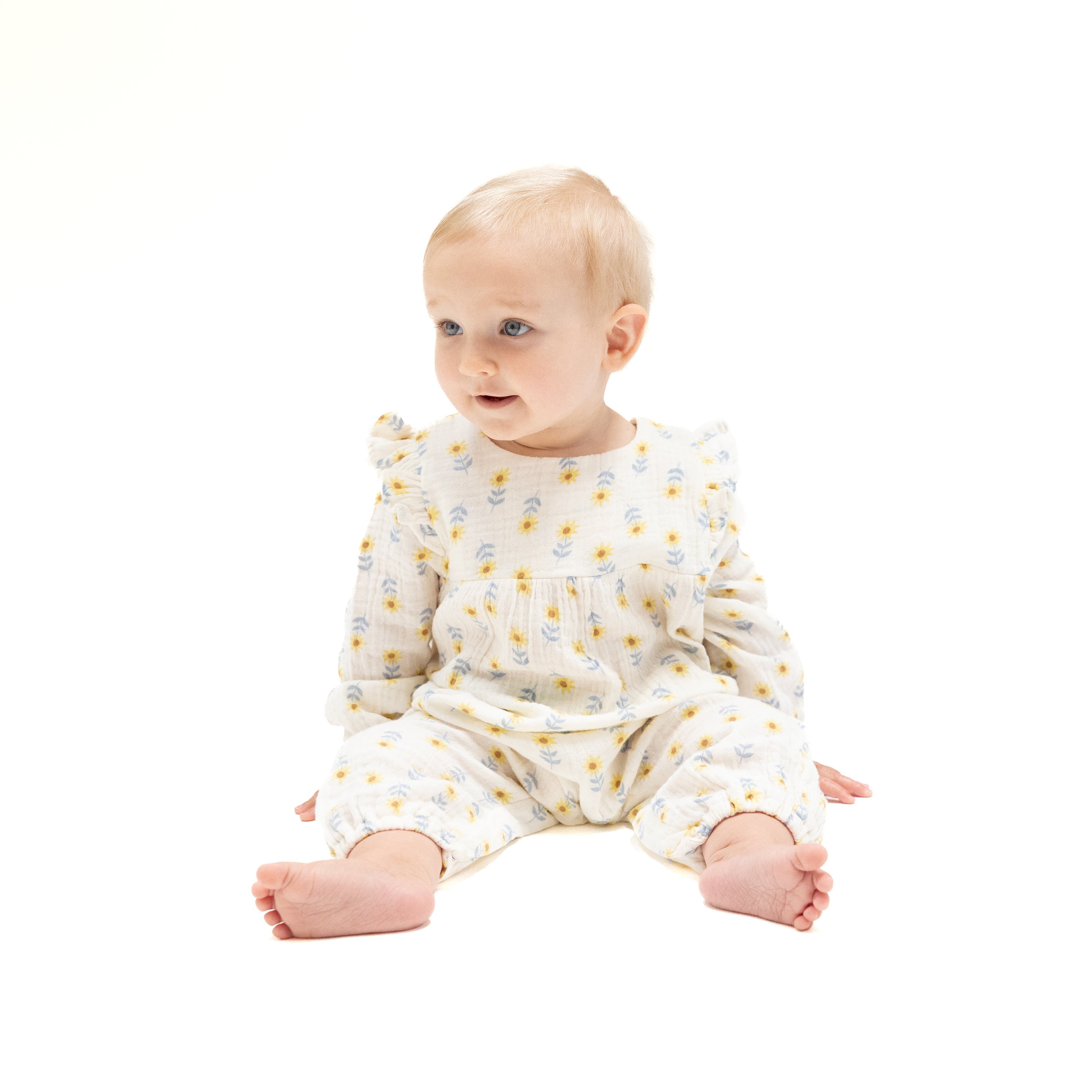 Ruffle Sleeve Romper