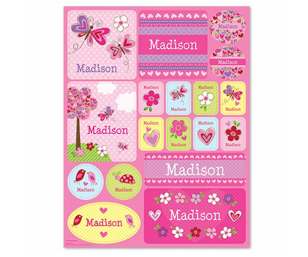 Love is in the Air Personalized Stickers